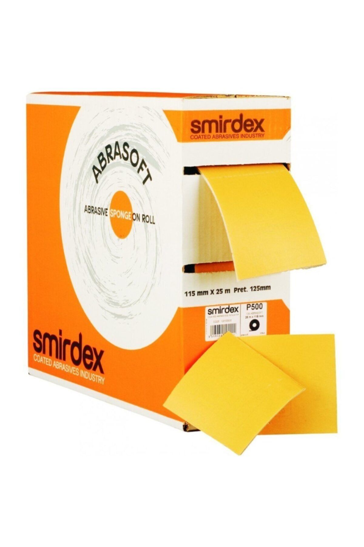 Smirdex Abrasoft Sünger Rulo Zımpara 115 Mm 180 Kum - 1 Metre