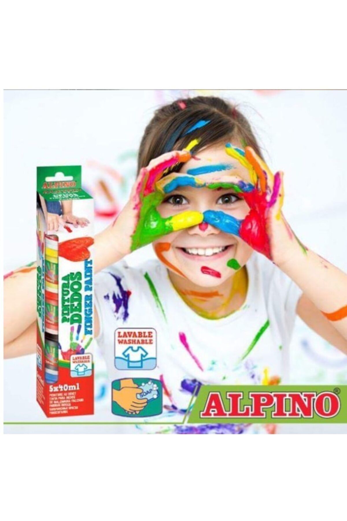 Alpıno Parmak Boyası 40ml 5 Renk
