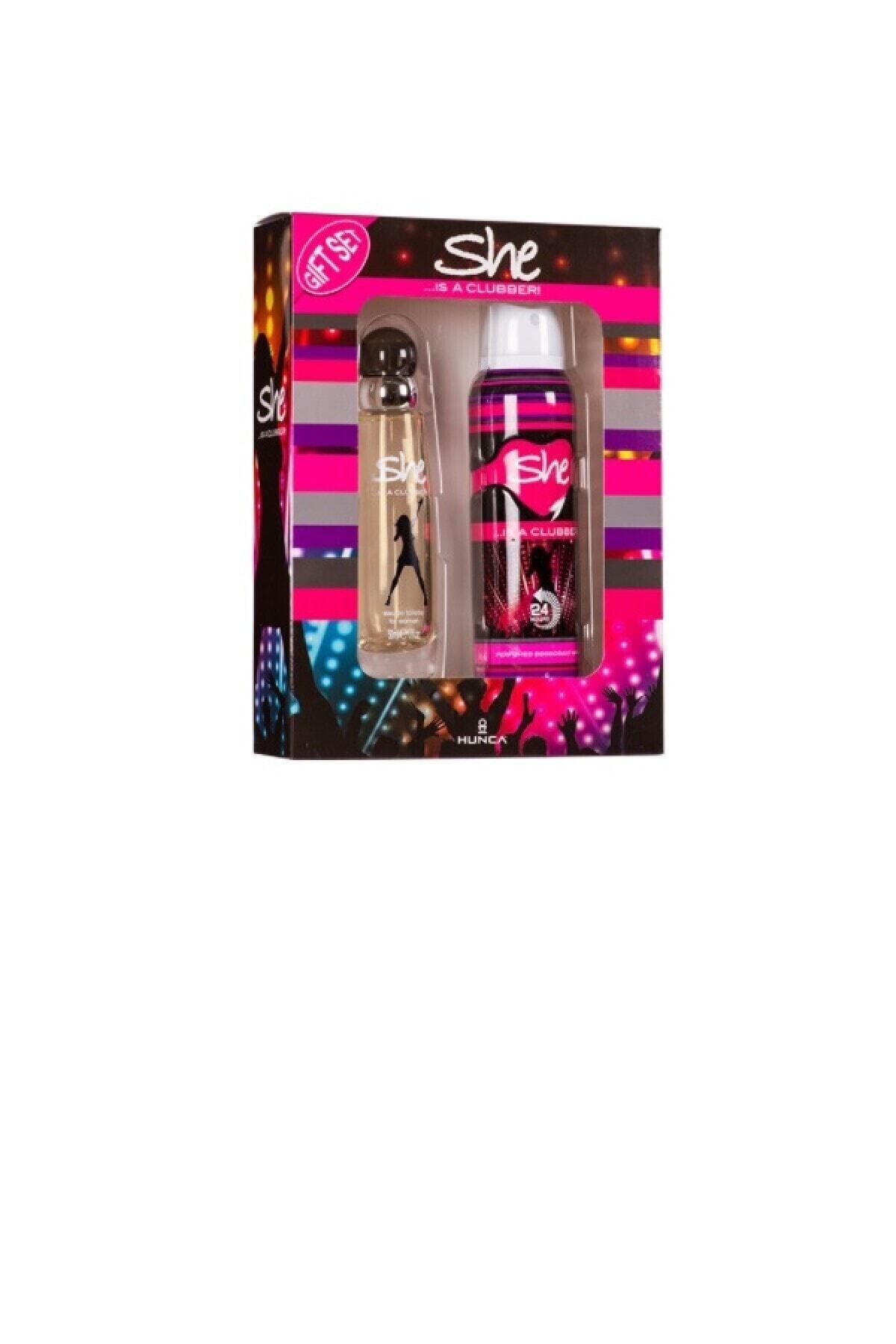 She Kadın  Is Clubber Edt 50 Ml Parfüm Set