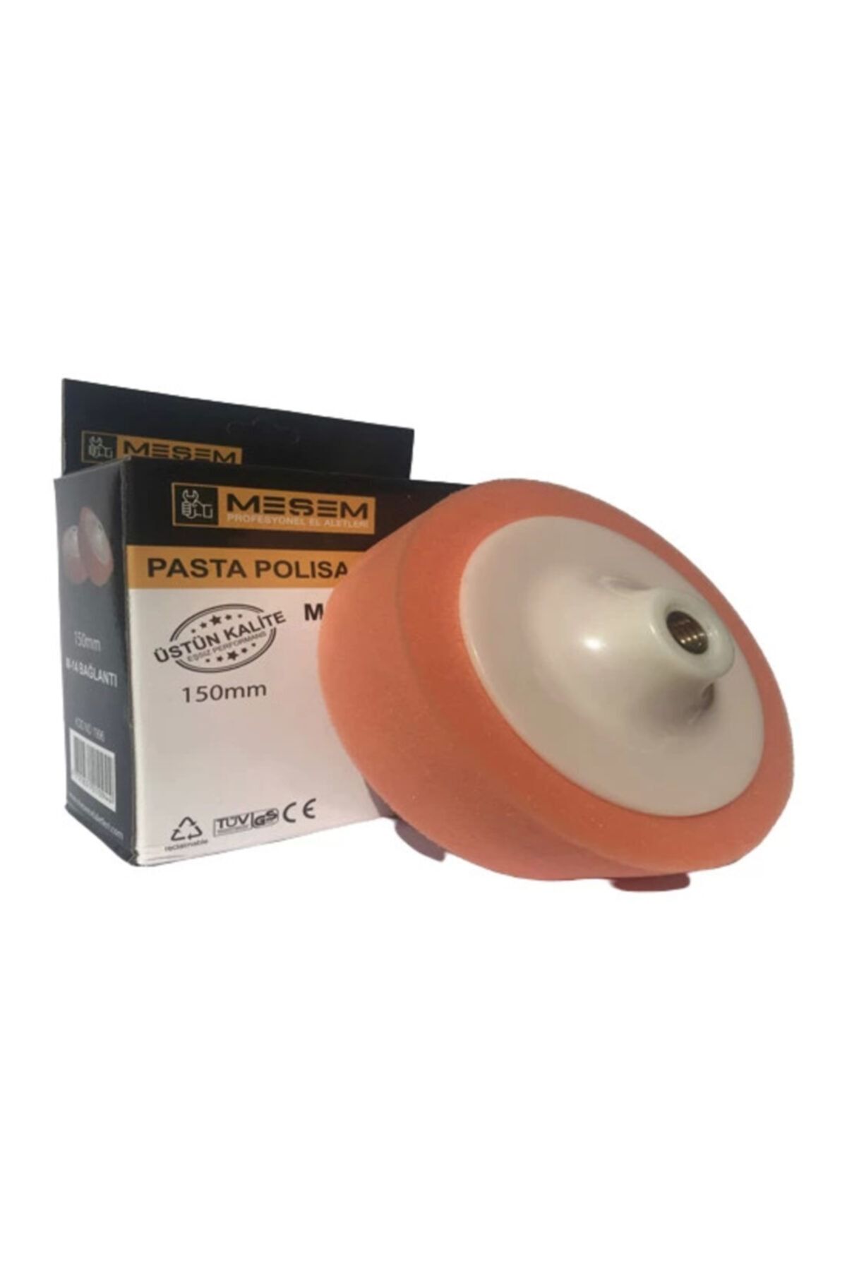 Meşem Pasta Polisaj Süngeri M-14 Bağlantılı 150 Mm Eko