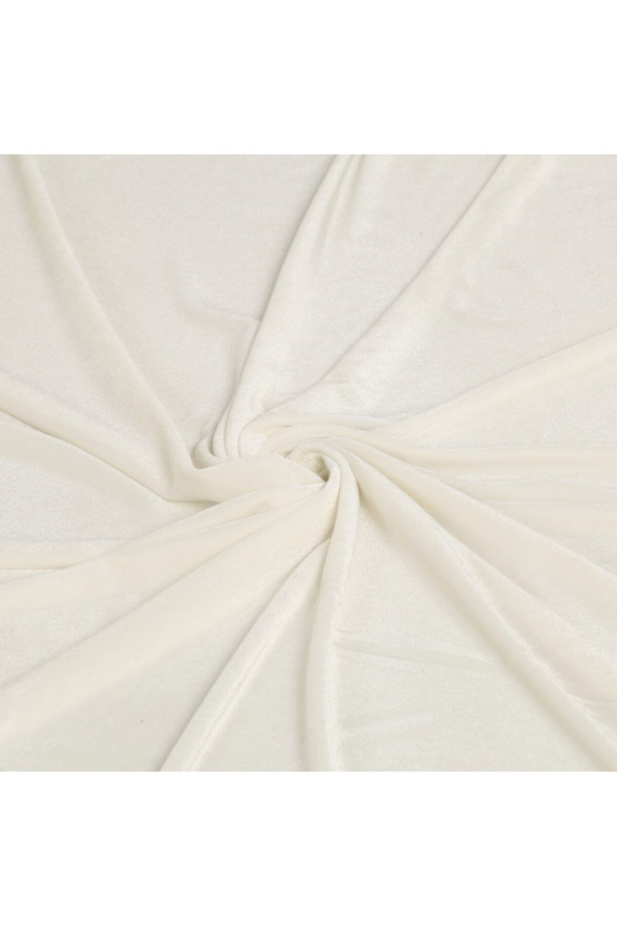 Kumaş Home Fransız Ithal Ipek Kadife Inci Beyaz Kumaş