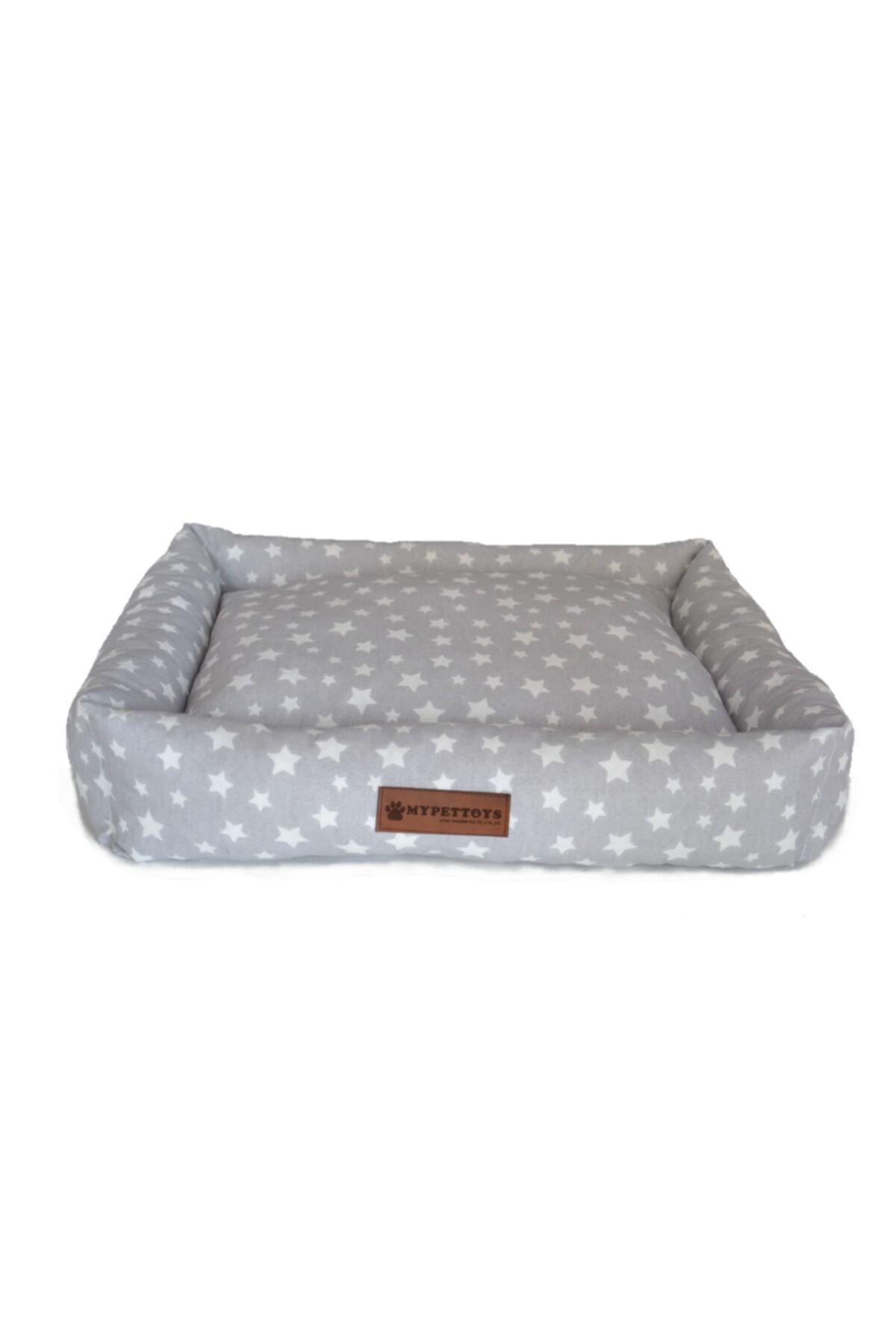 MYPETTOYS Stars Kedi Köpek Yatağı 40x50x14cm Gri