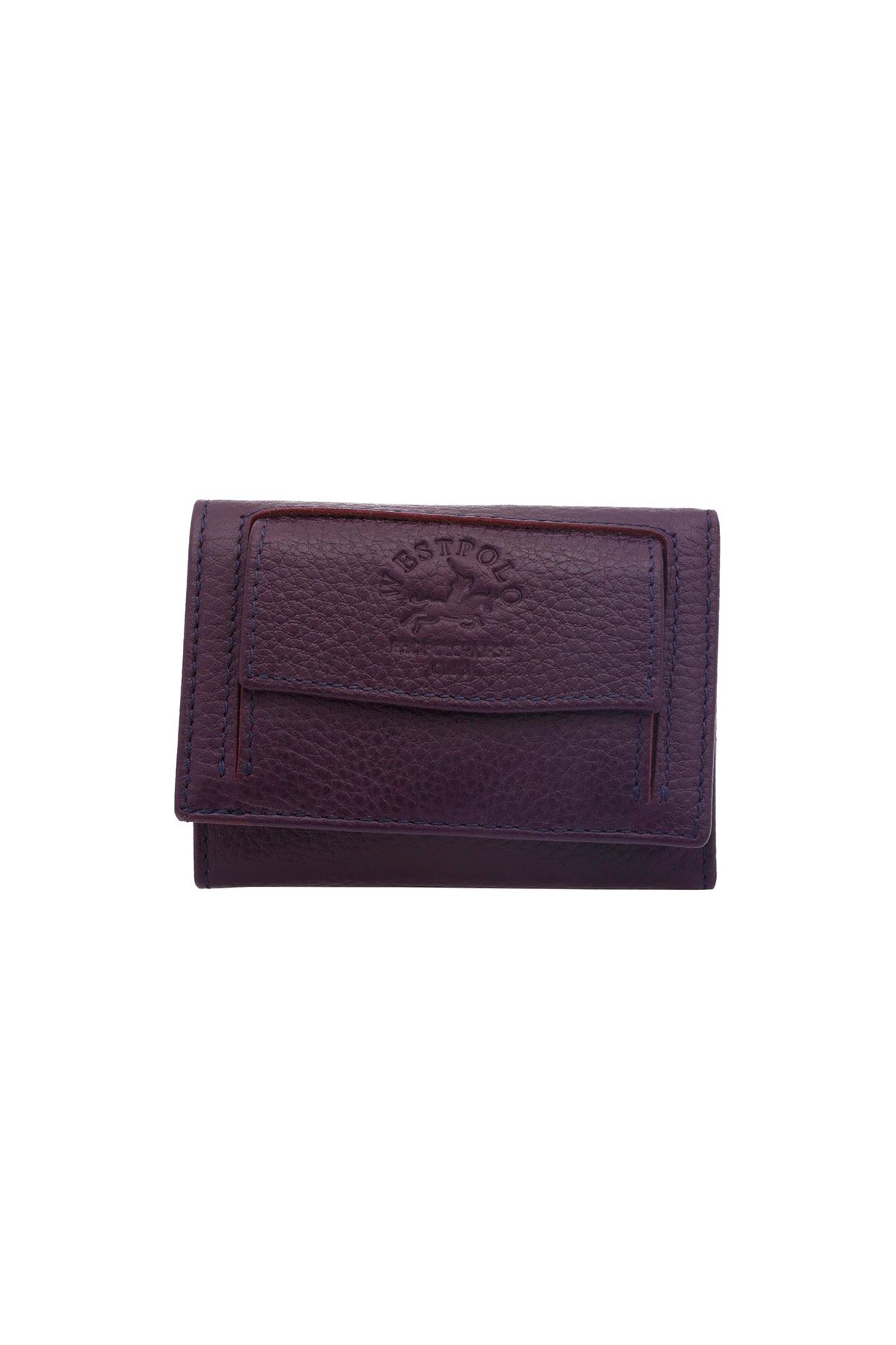 Westpolo West Polo Hakiki Deri Unisex Bozuk Para Bölmeli Cüzdan Kartlık