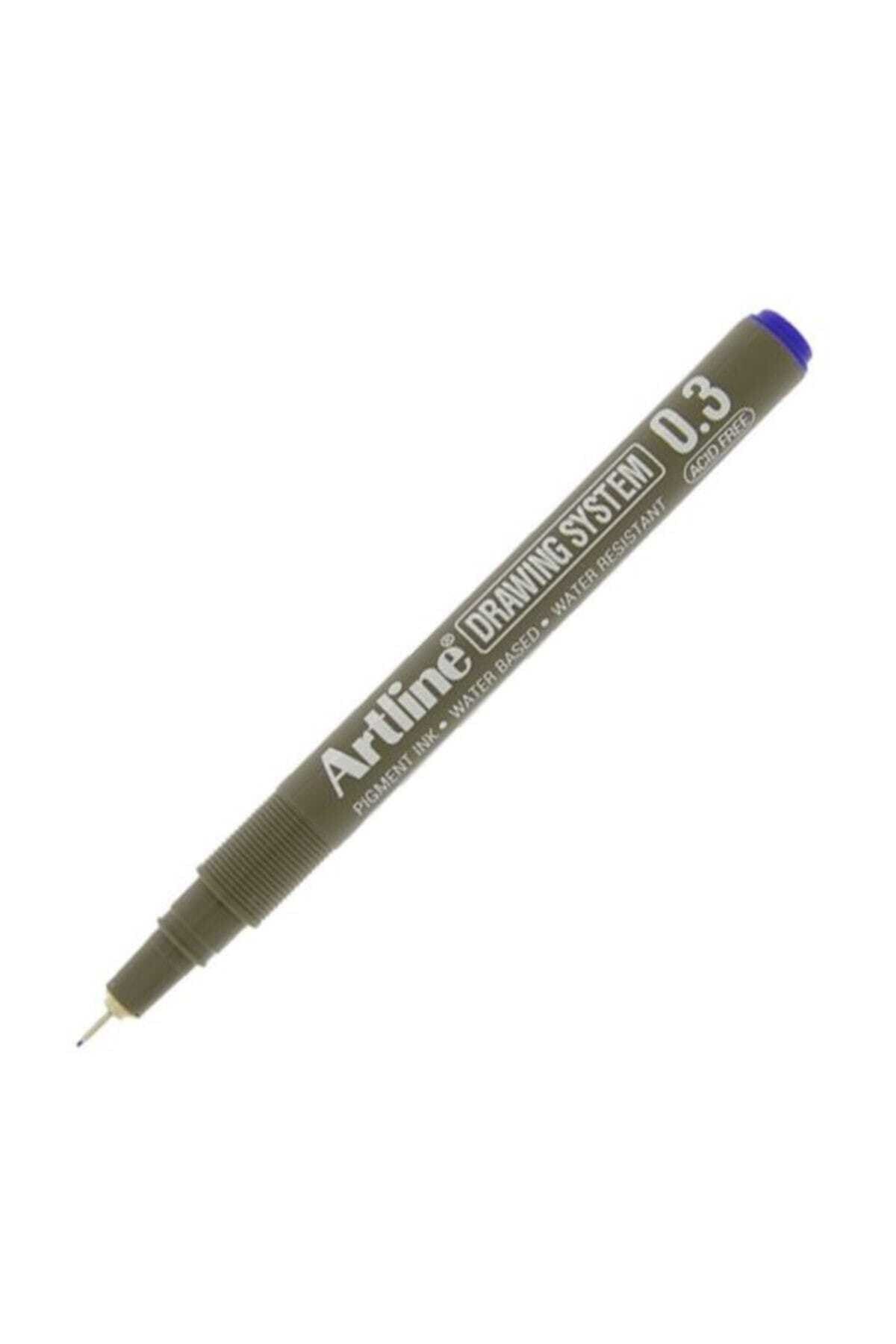 artline Drawing System 0.3 Çizim Kalemi Uç:0,3mm Mavi