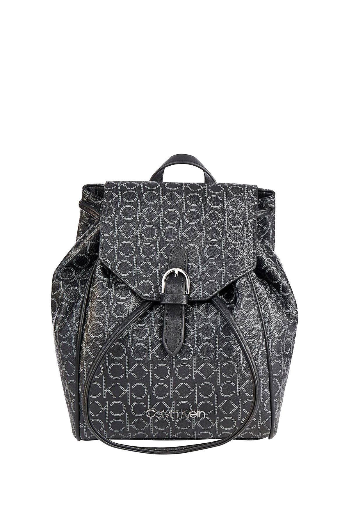 Calvin Klein Kadın Siyah Sırt Çantası Drawstring Bp W flap K60k607130