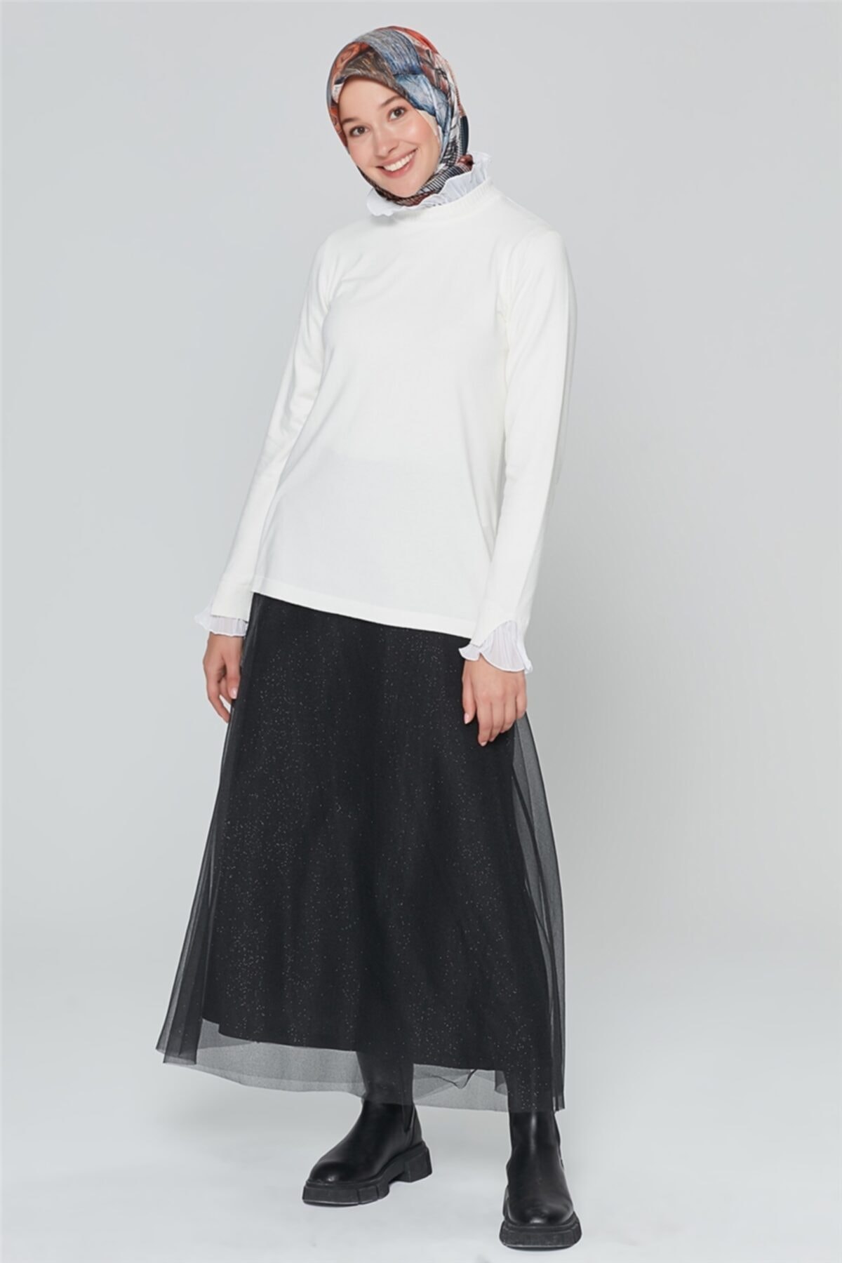 Armine Tüllü Etek 20ka1014 Siyah