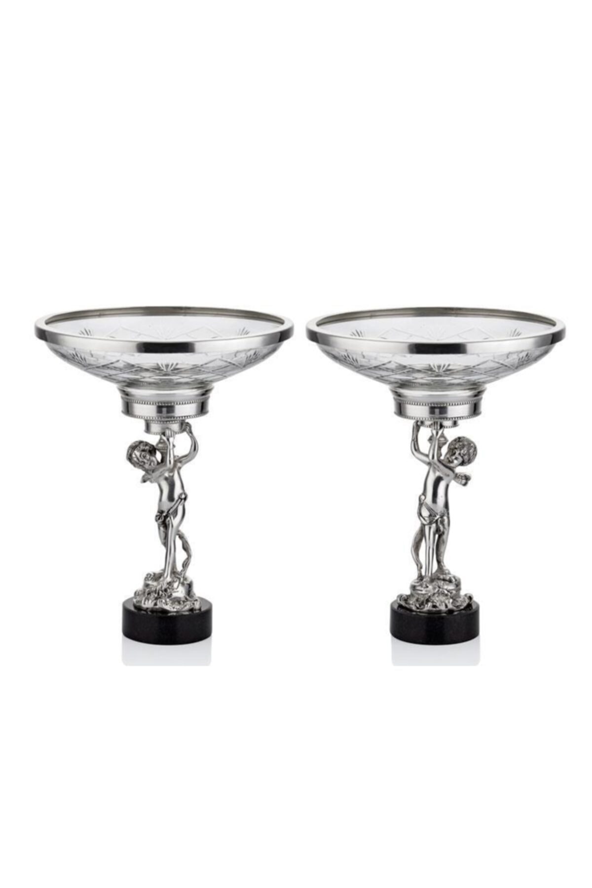 LAMEDORE Mermer Tabanlı Gümş Renk Cam