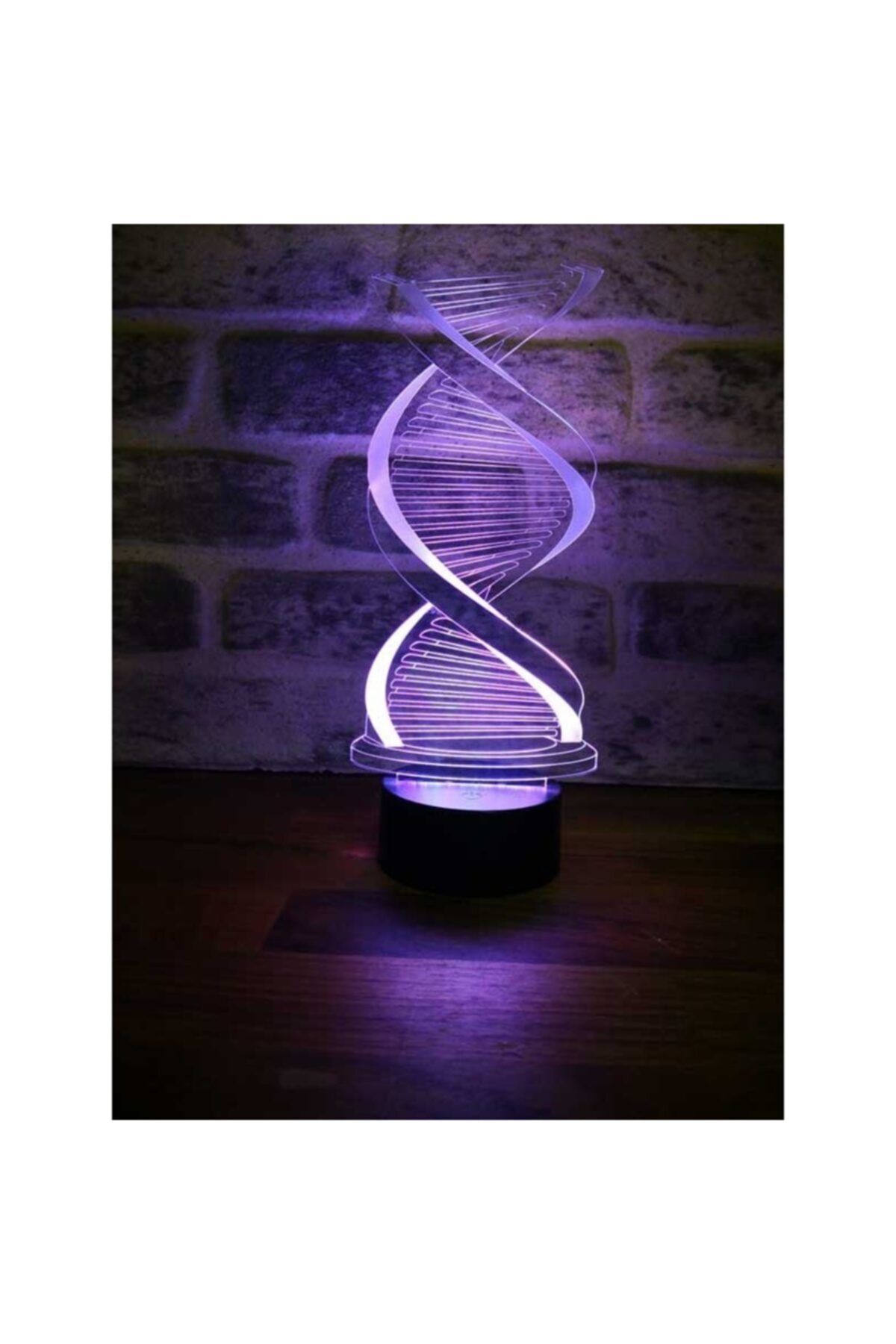 BYLAMP 3 Boyutlu Dna Lamba 7 Farklı Işık Rengi