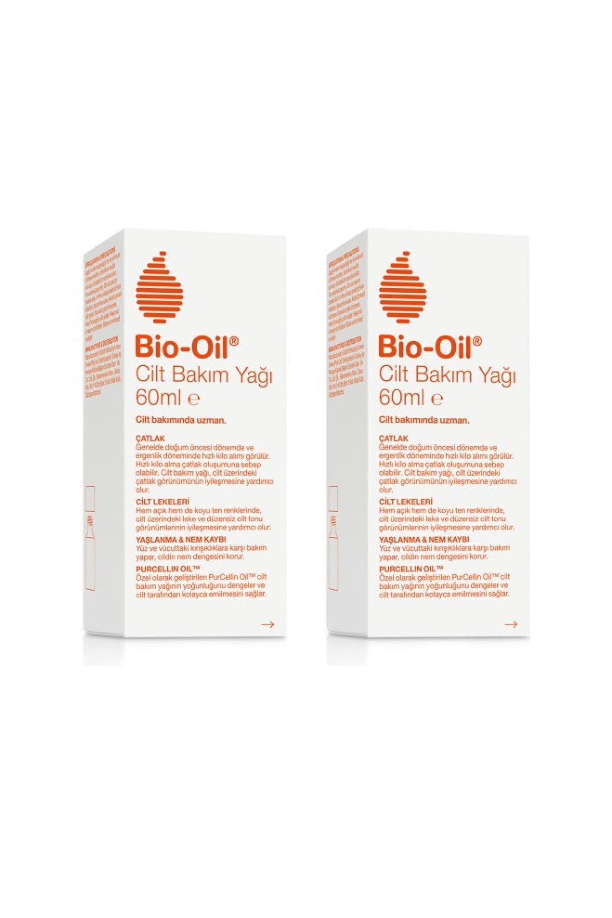 BioOil Cilt Bakım Yağı 60 Ml - Çatlak,cilt Lekeleri,yaşlanma & Nem Kaybı X2 Adet