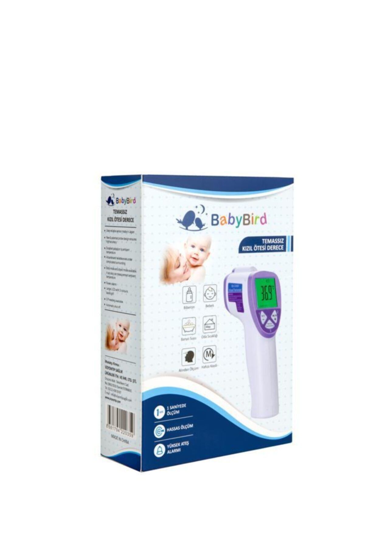 BabyBird Baby Bird Temassız Ateş Ölçer Kızılötesi Temassız Ateş Ölçer