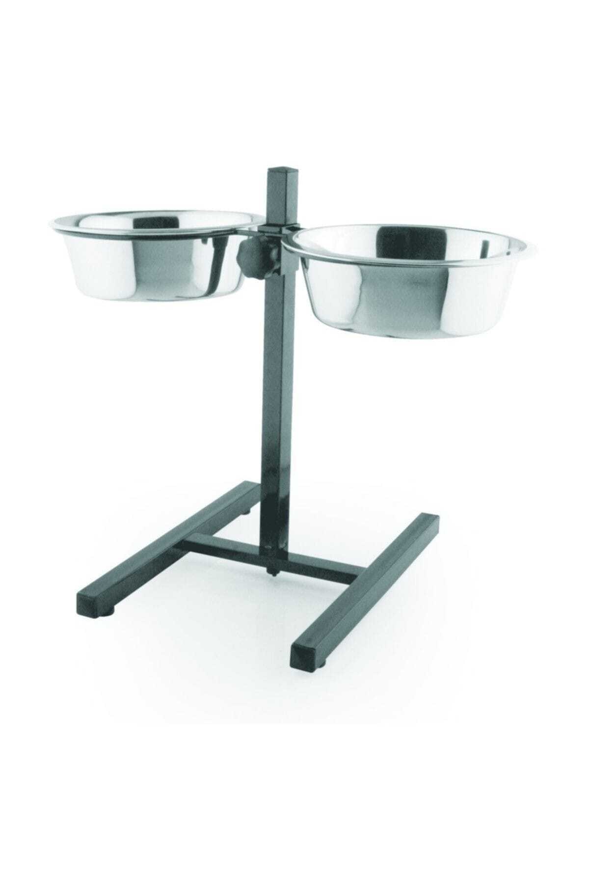 Lion Pet Köpek Ayaklı Ayarlanabilir Çelik Mama Kabı 3000 Ml