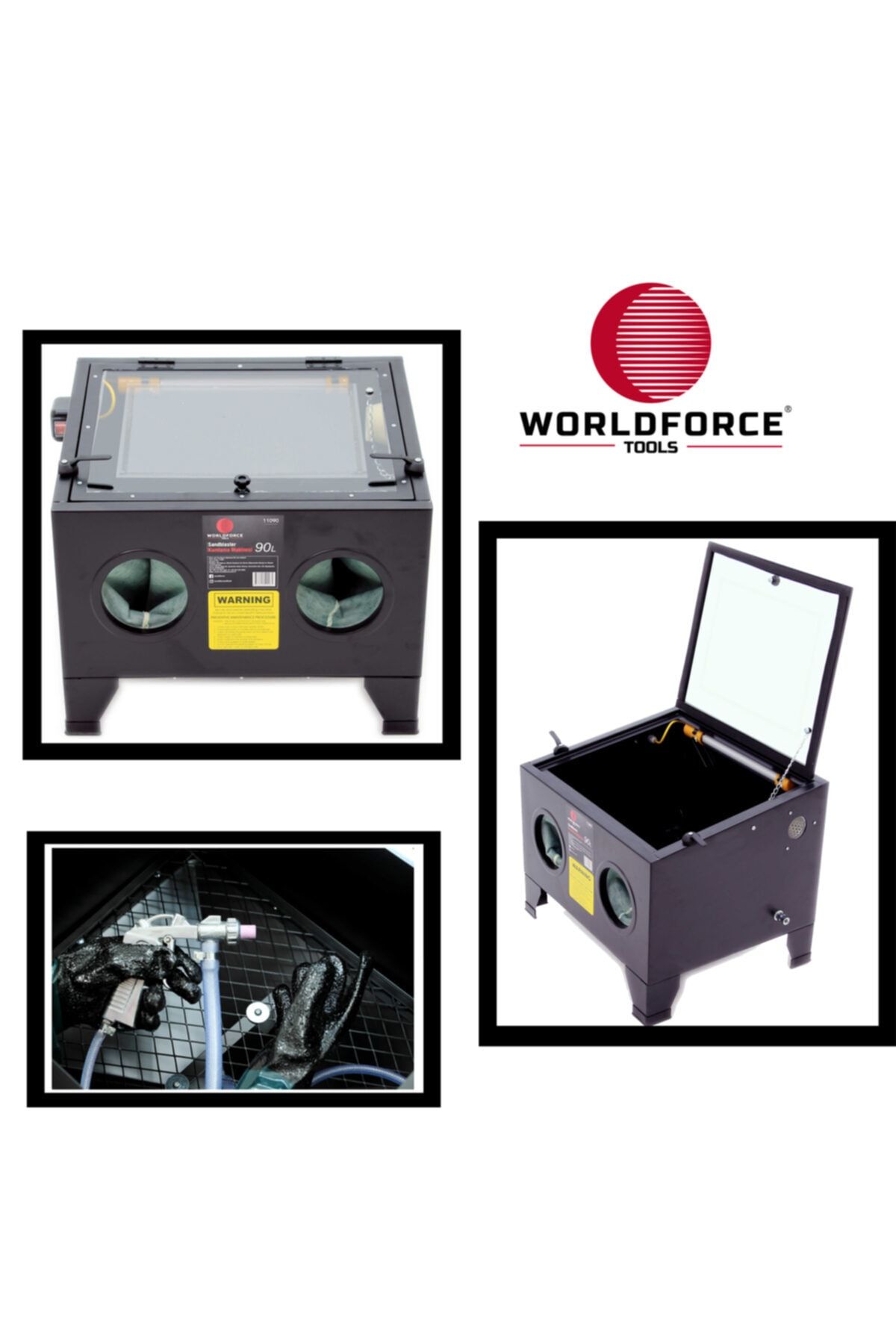 FORSAGE Worldforce Mini Kumlama Makinesi 90 Litre Ful Set Kabin Ölçüsü-590x490x350mm