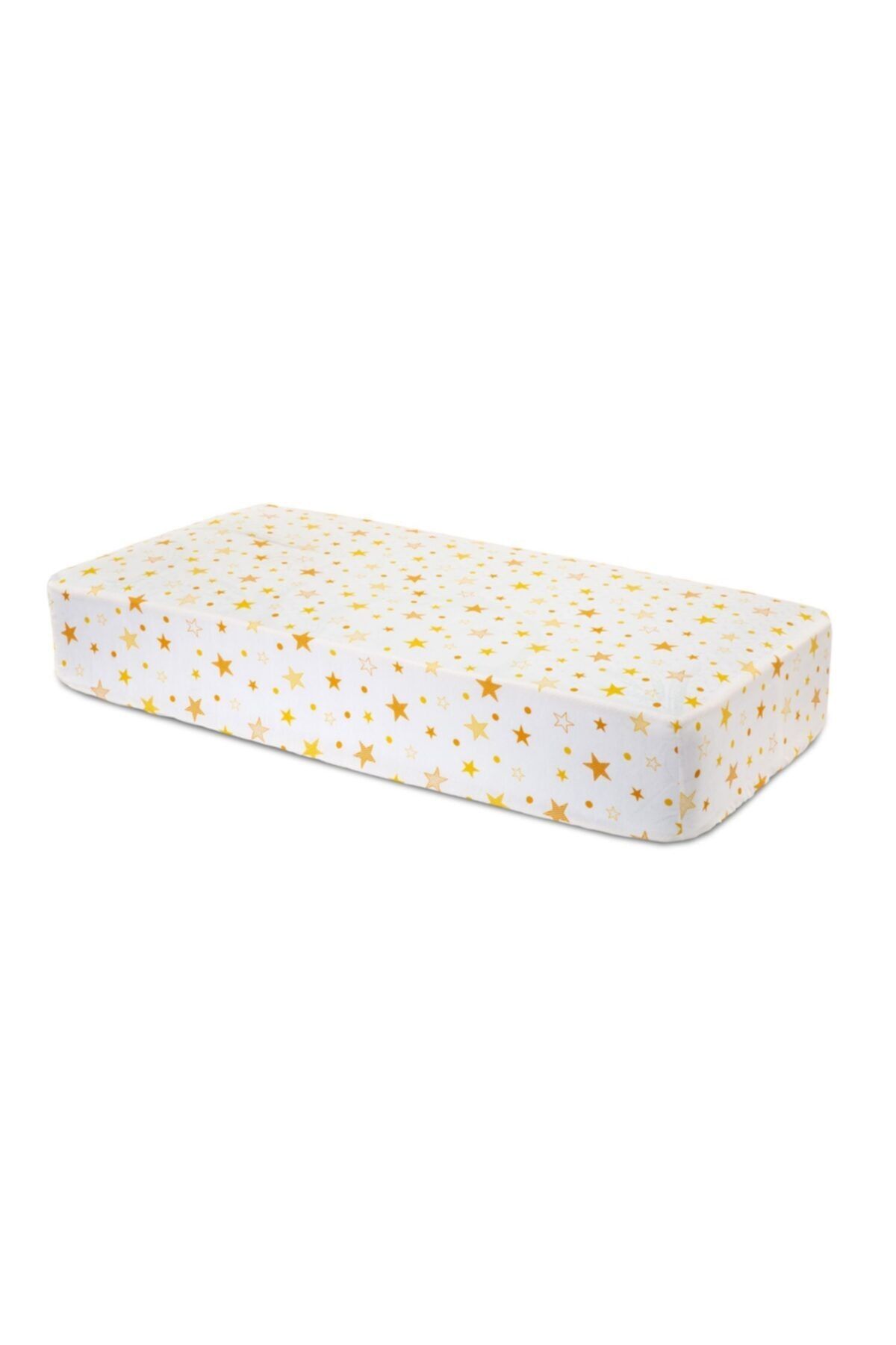 Sluupy Yellow Star Fitted Bebek Çarşafı 70x140 Cm