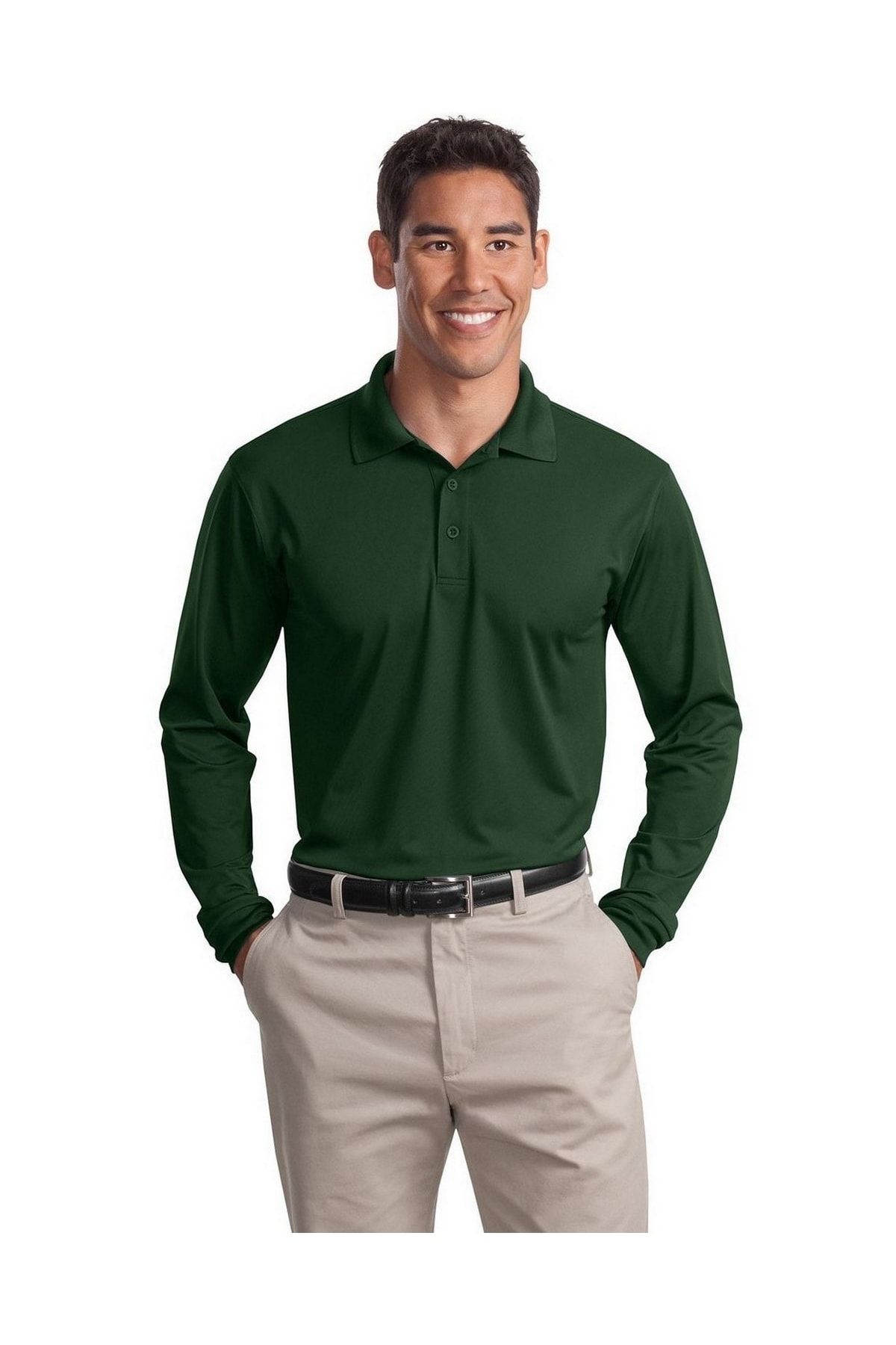 Dark green long deals sleeve t shirt