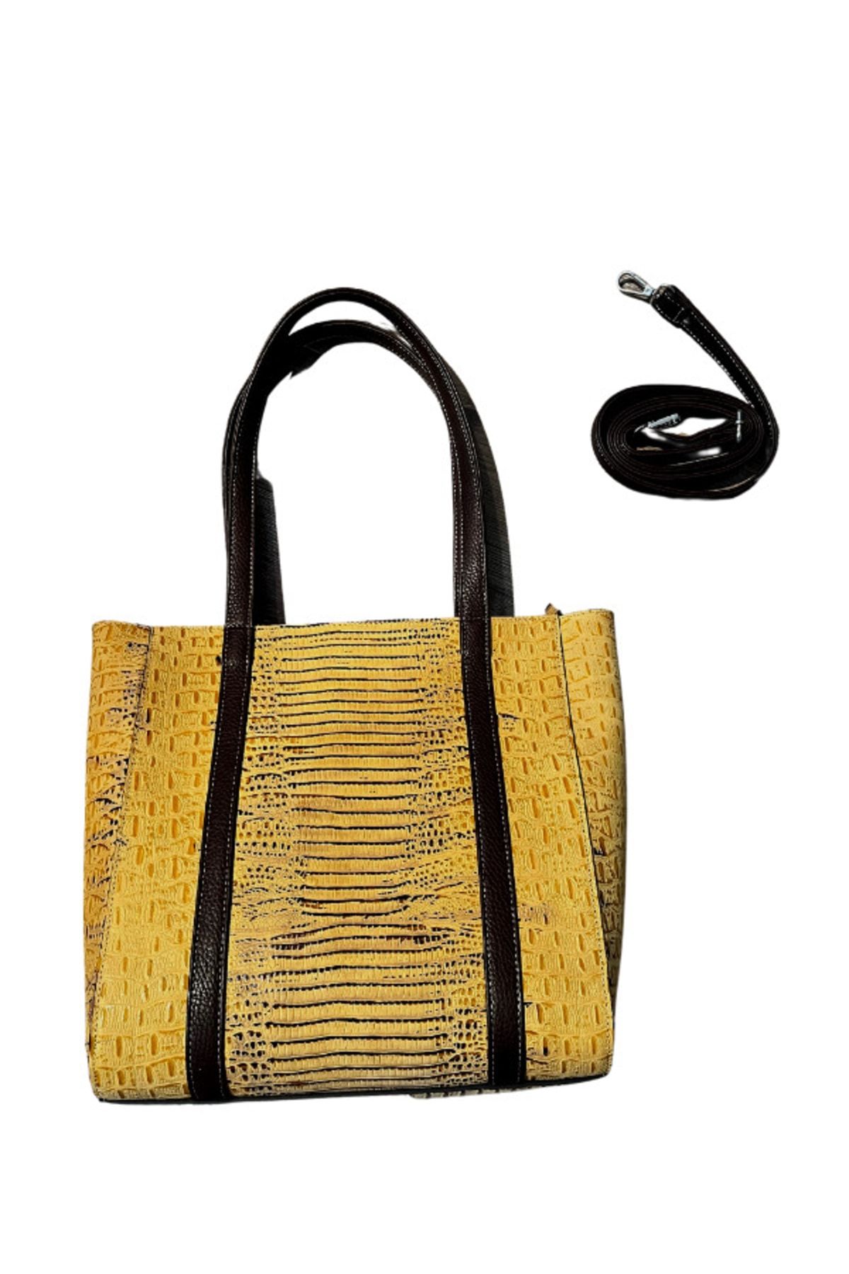 Yellow crocodile bag hotsell