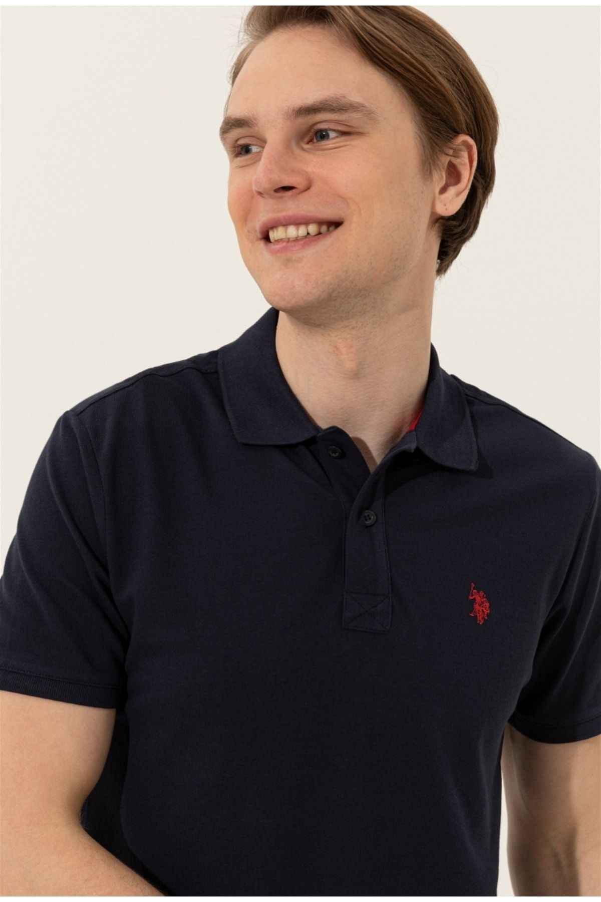 Dark navy blue polo shirt hotsell