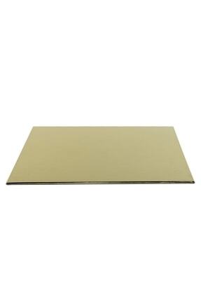 11*11 Kaplamalı Pasta Altlığı (10 Adet) Gold Image 0
