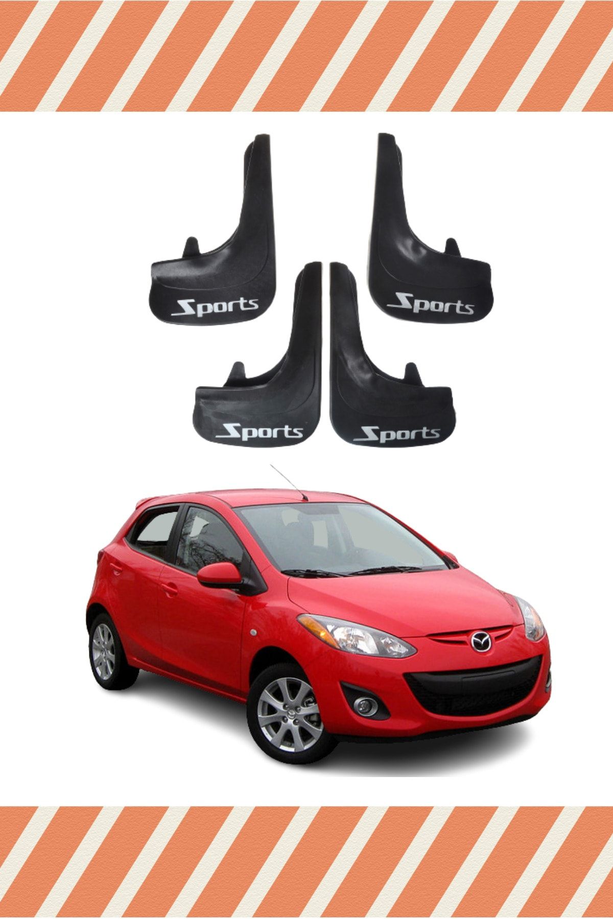 Mazda 2 sales mud flaps