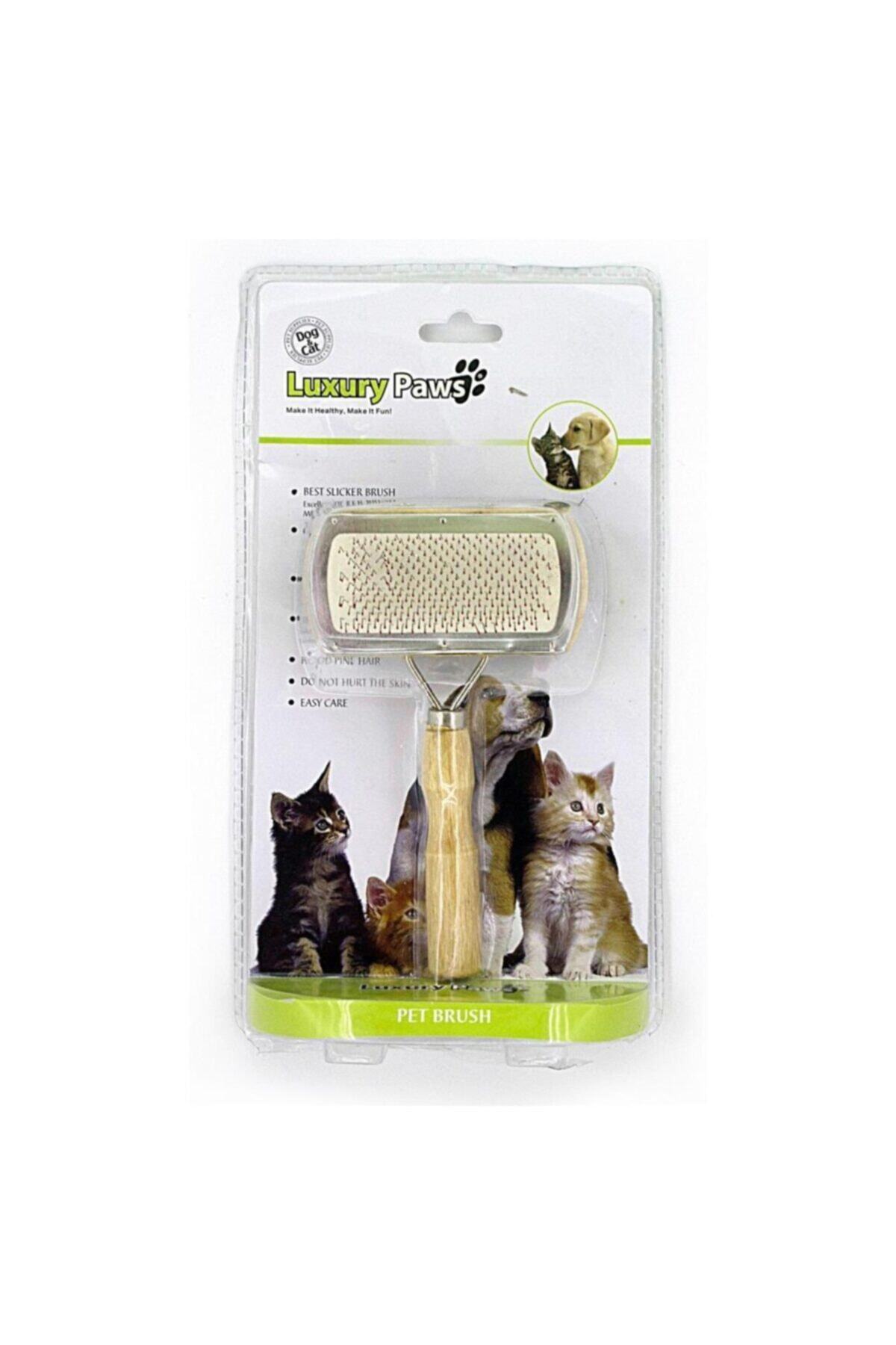 Luxury Paws Çift Taraflı Fırça Metal Çerçeveli 17 cm