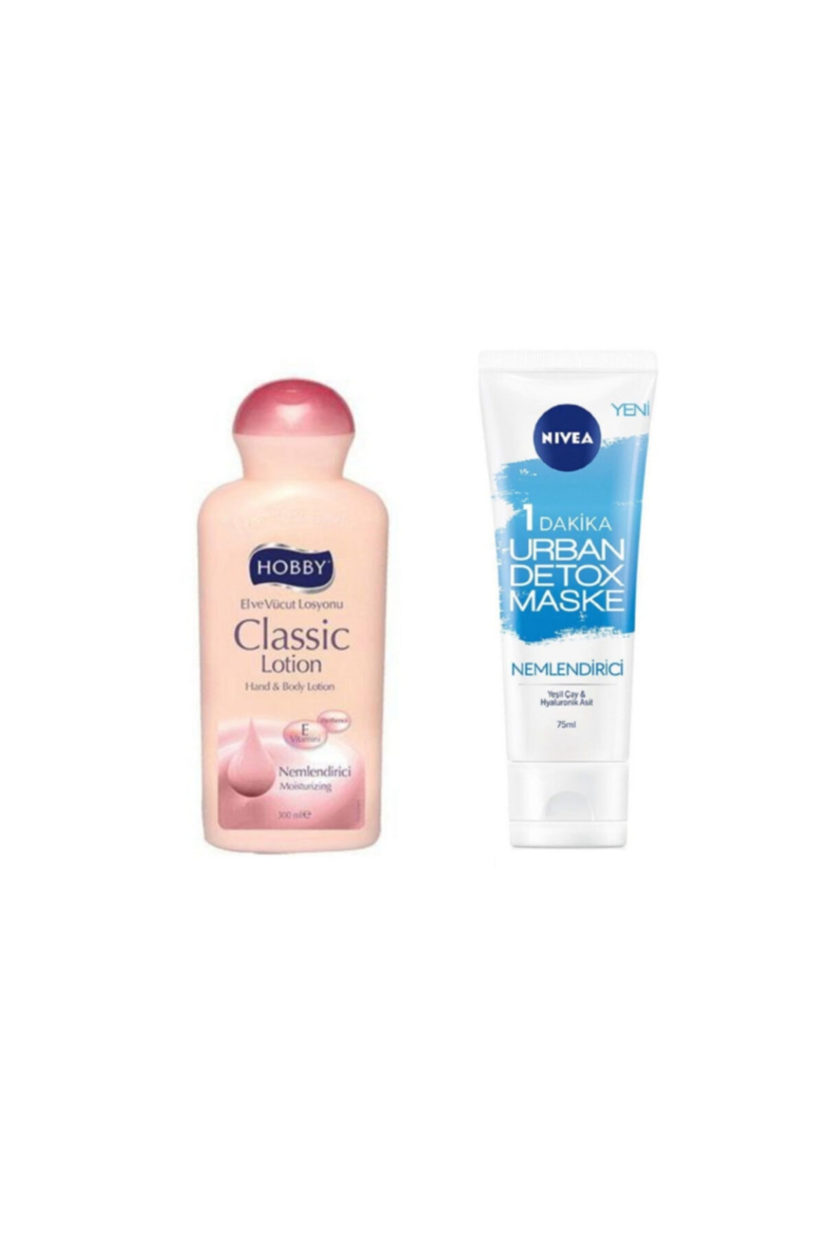 Hobby Clasic El  +  Vücut Losyonu 300 ml + Nivea  Urban Detox Maske Nemlendirici 75 ml Delist