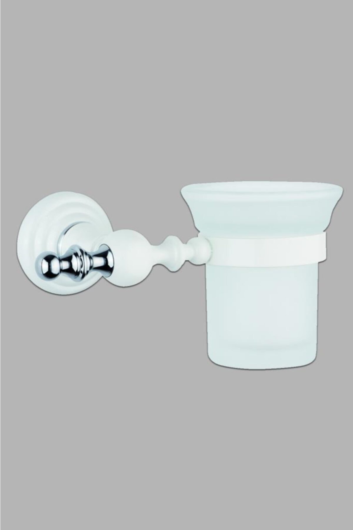 Saray Banyo Artemis Beyaz Krom Fırçalık