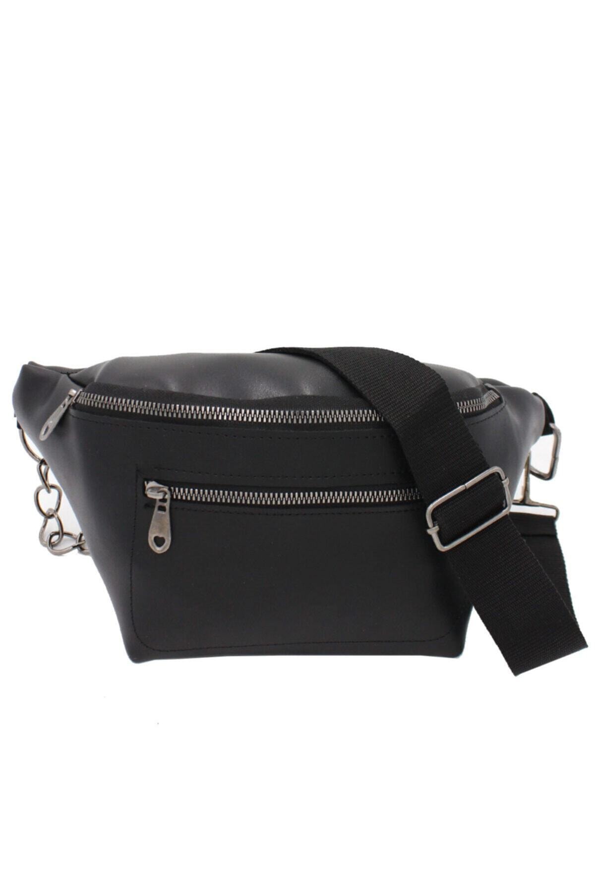By Hakan Kadın Siyah Bel Çantası