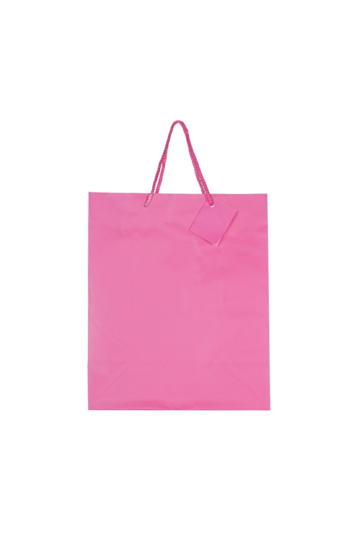 PAKETPARTİ Kağıt Çanta Pembe 25x30x13 (12'li)2018-29