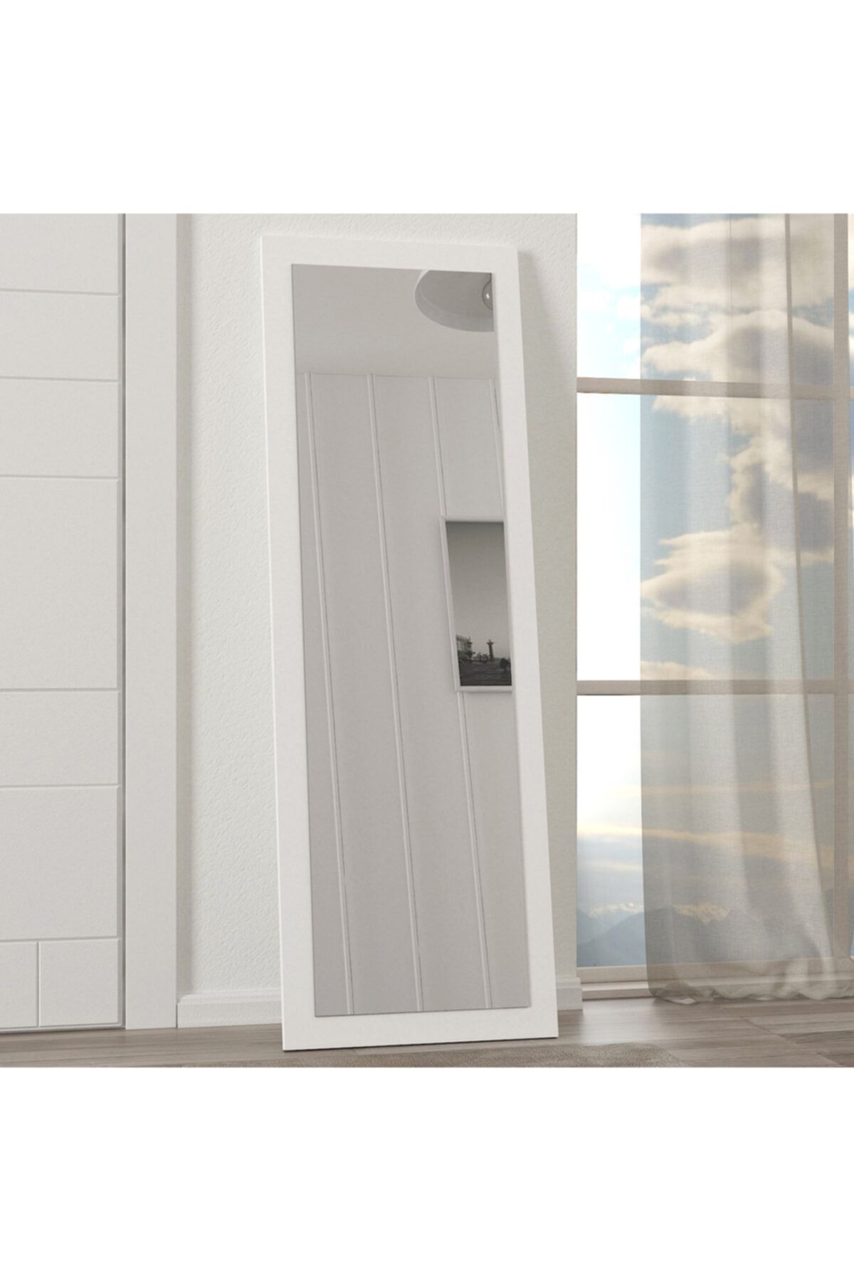 dorpek Etrina Dekoratif Boy Aynası Beyaz 135*45 Cm