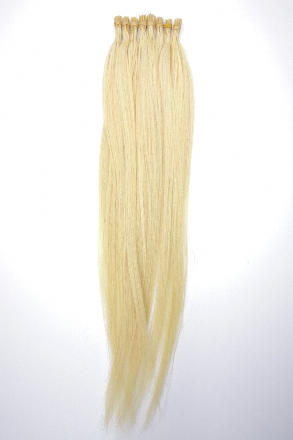HalitCan HairKing %100 Doğal Gerçek Insan Saçı 70 Cm Platin, 50 Adet (40 Gr) Boncuk Kaynak