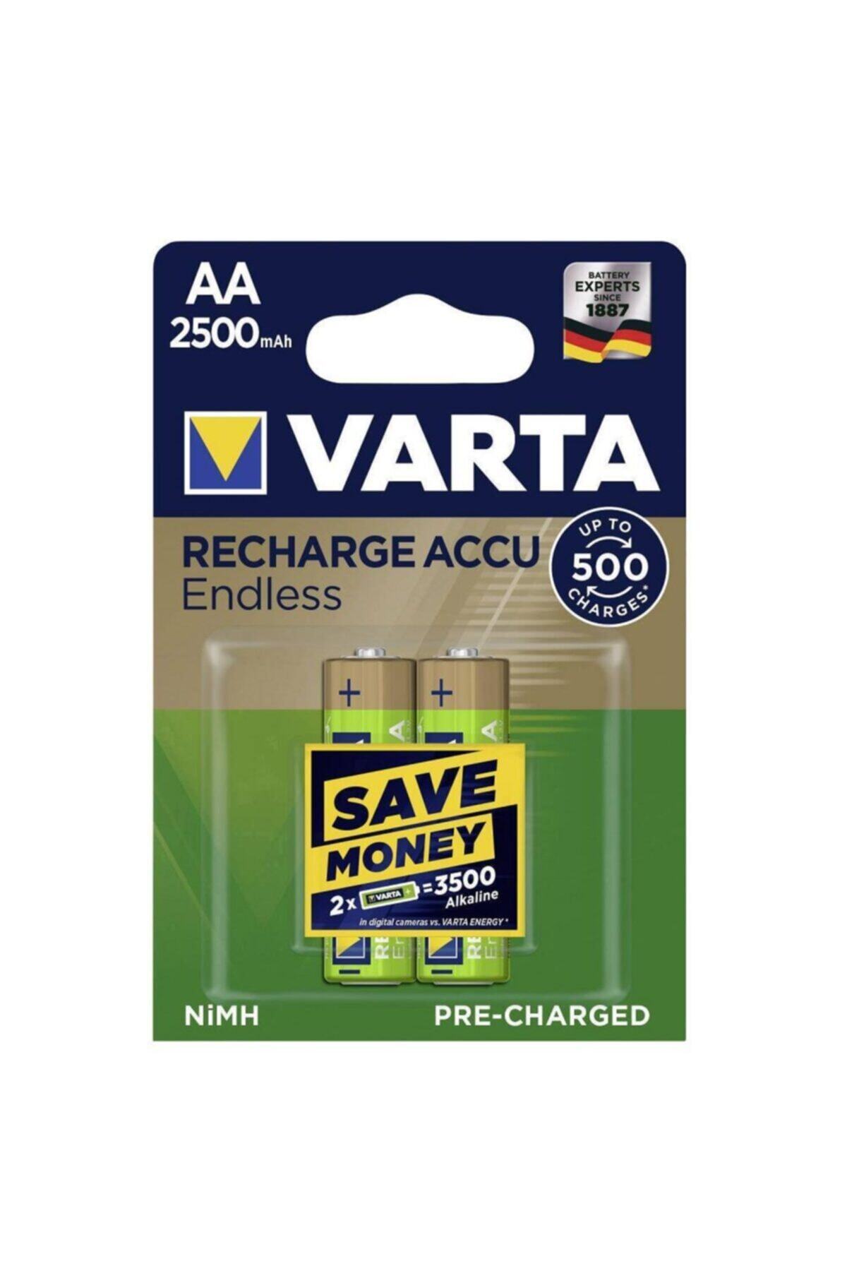 Varta 56686 Endless 2500mah Aa Şarj Edilebilir Kalem Pil 2'li Paket