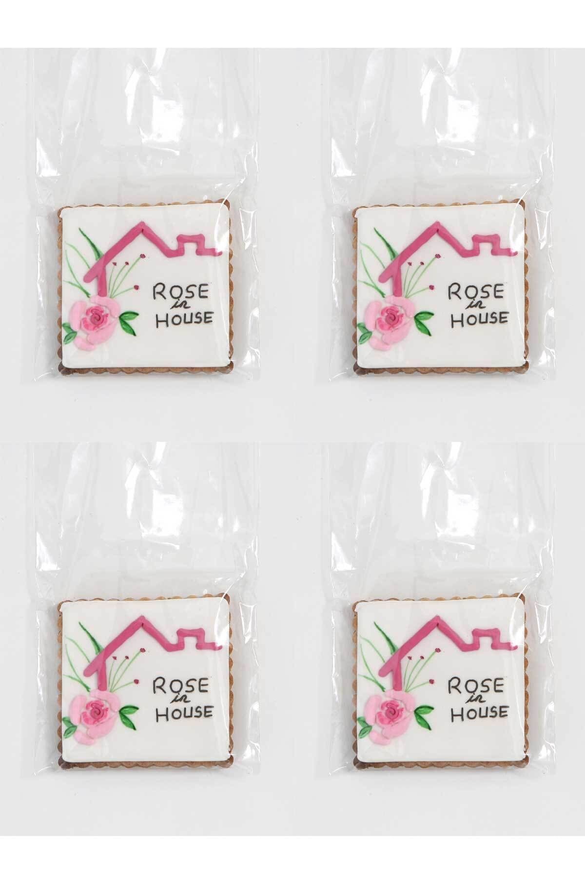 RoseinHouse Şirket Logo Tasarım Kurabiye 4'lü Set