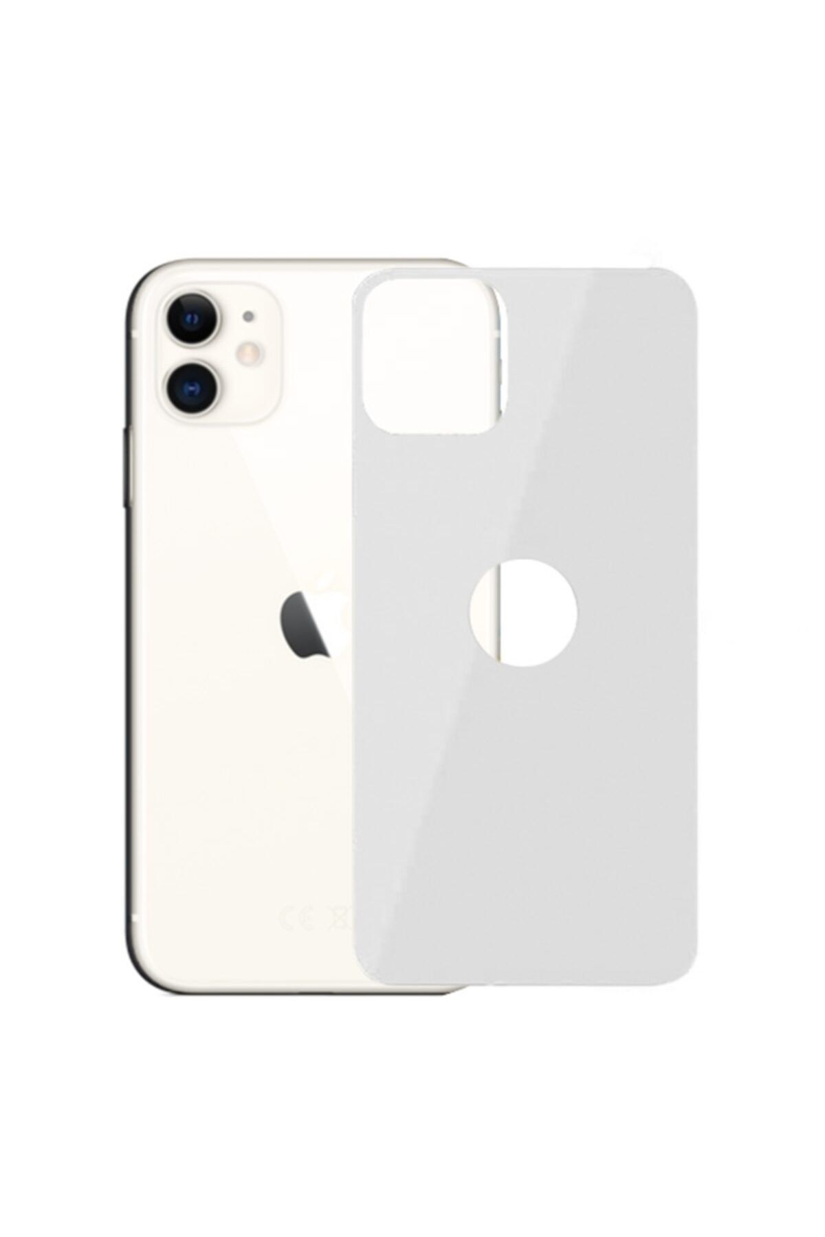 Ally Mobile Iphone 11 6.1 Inch 2019 Full Arka Koruma Tempered Kırılmaz Cam - Beyaz