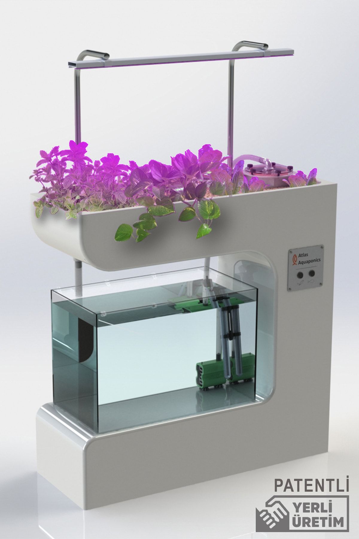 Atlas Aquaponics Home Ponik 80 - Boyut 80*30*80- Akuaponik