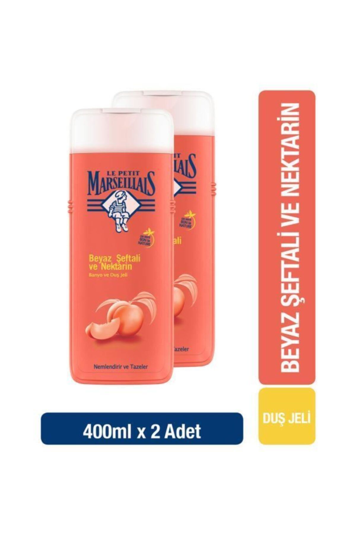 Le Petit Marseillais Lpm Duş Jeli Şeftali 2*400 ml