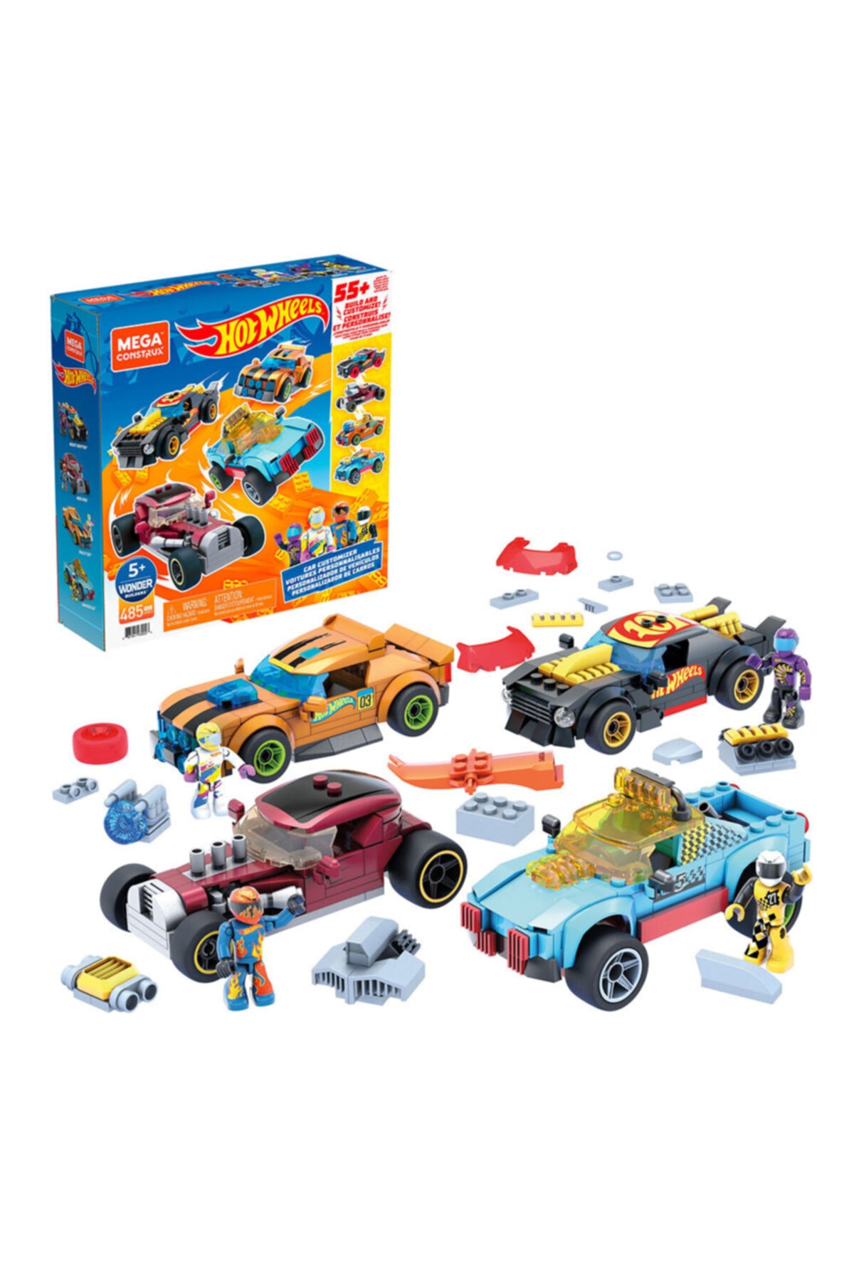 MONSTER Mega Trucks Aksesuarlı Dörtlü Araç Seti Gvm13