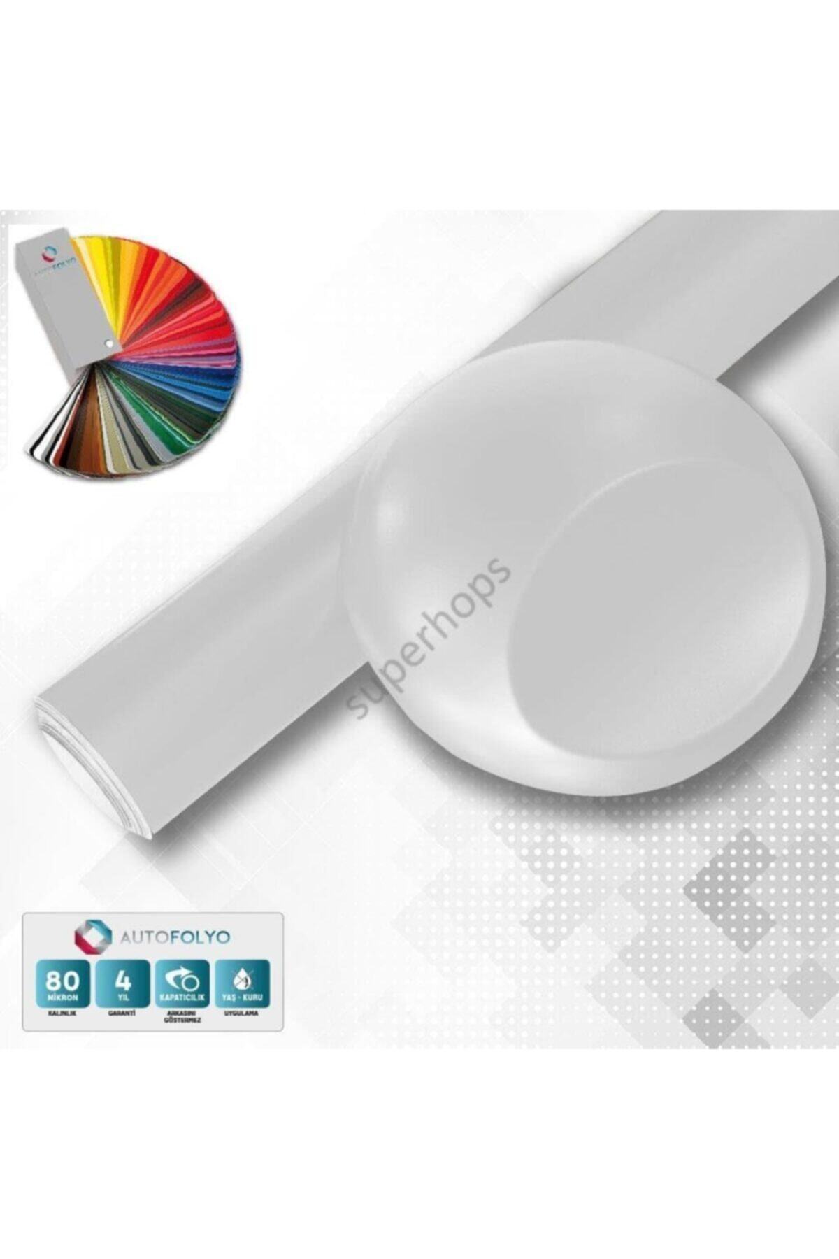 AUTOFOLYO Parlak Beyaz Folyo Lake Görünümlü 40 Cm-3 Metre