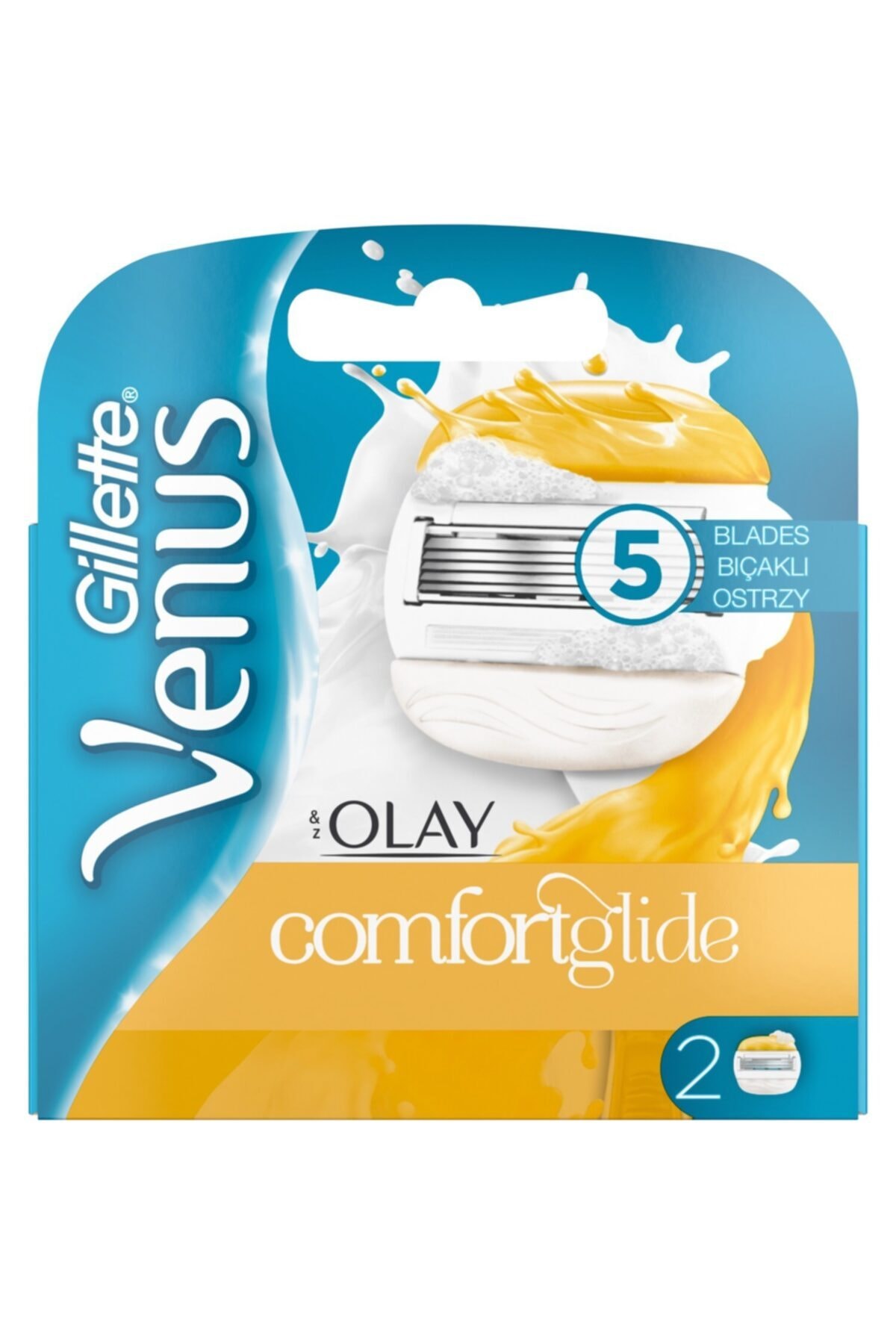 Gillette Venus Venus Comfortglide Olay Yedek Kadın Tıraş Bıçağı 2’li