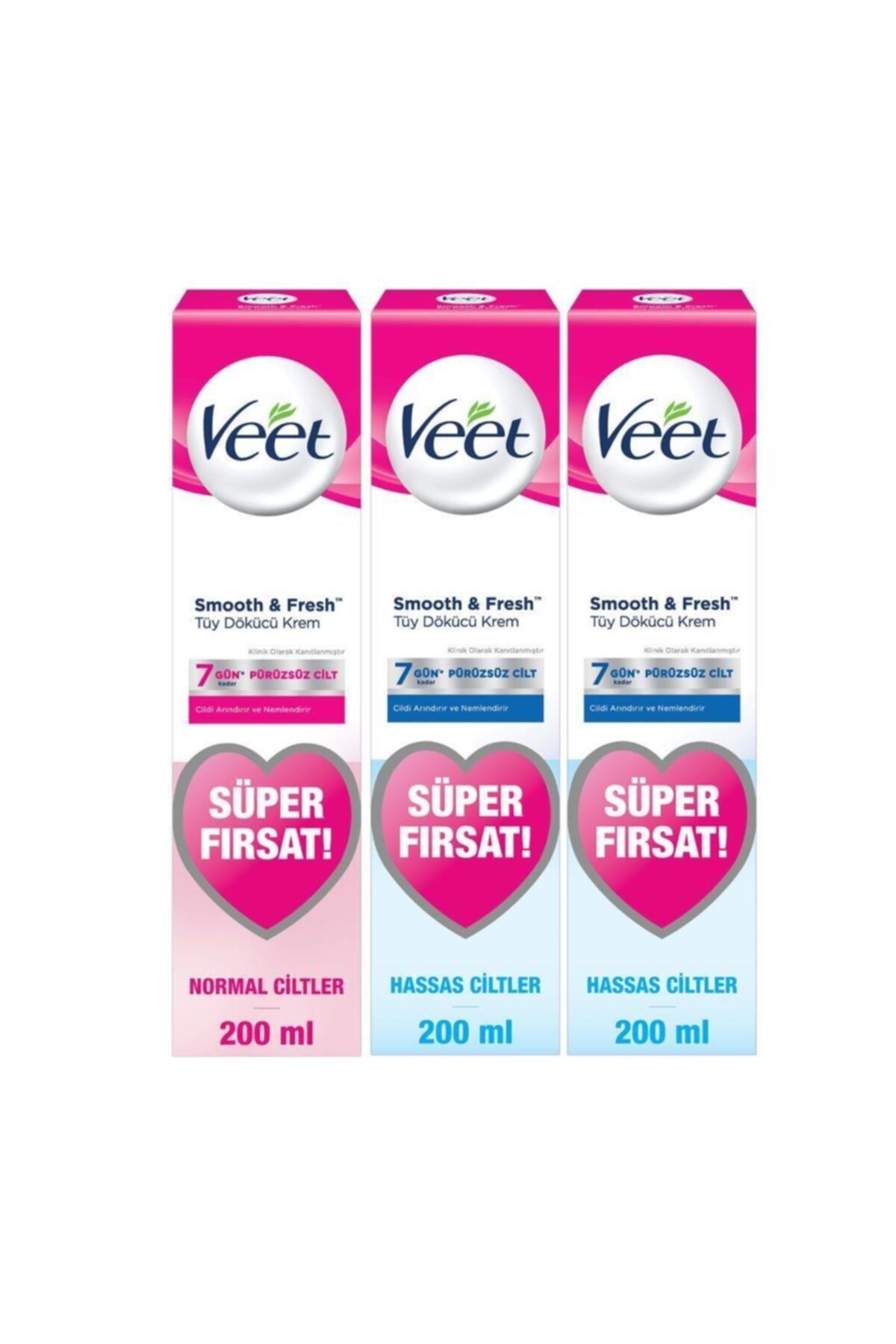 Veet Tüy Dökücü Krem Bacak Ve Vücut Bölgesi Için 400 ml Hassas Ciltler - 200 ml Normal Ciltler