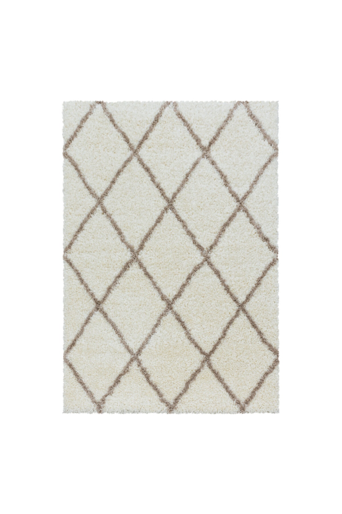 ayyildiz desenli shaggy hali baklava kare desen krem bej renklerde fiyati yorumlari trendyol