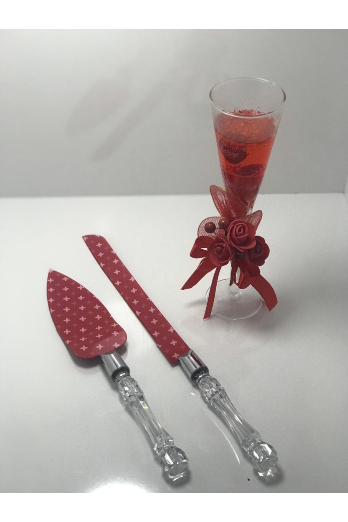 AKÇAY Pasta Bıçağı Ve Servis Spatula Seti 2 Li