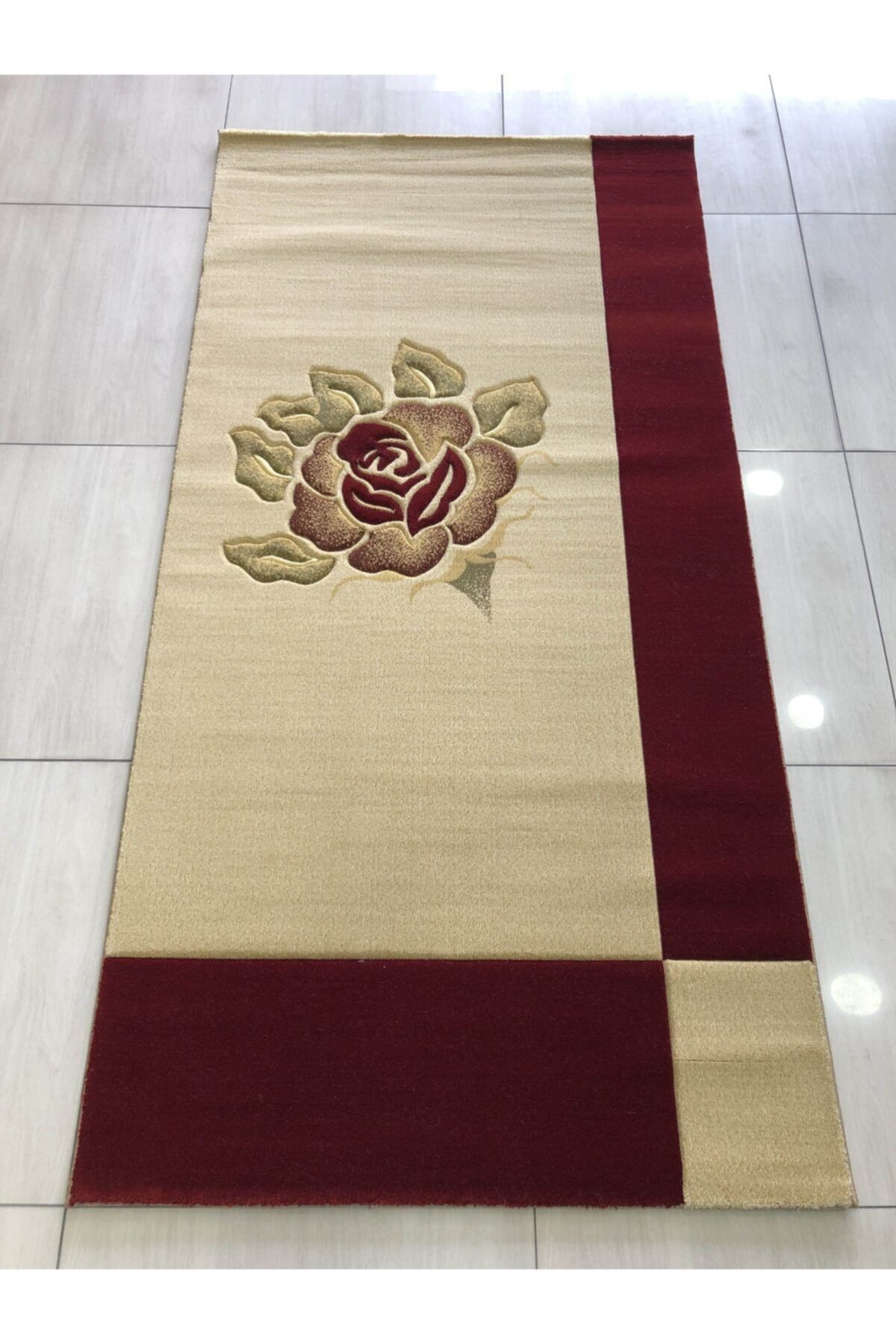 Saray Halı Vizyon Carving 9054 Kırmızı 100x200 Yolluk 2 Metre !