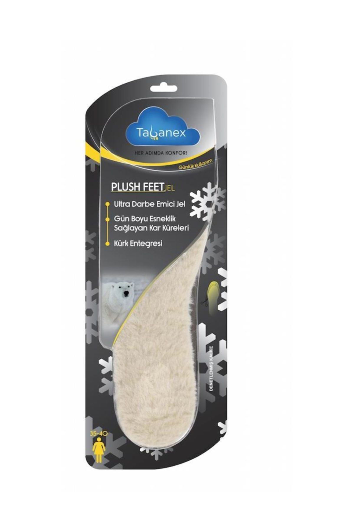 TABANEX Plush Feet Jel Tabanlık - Kadın