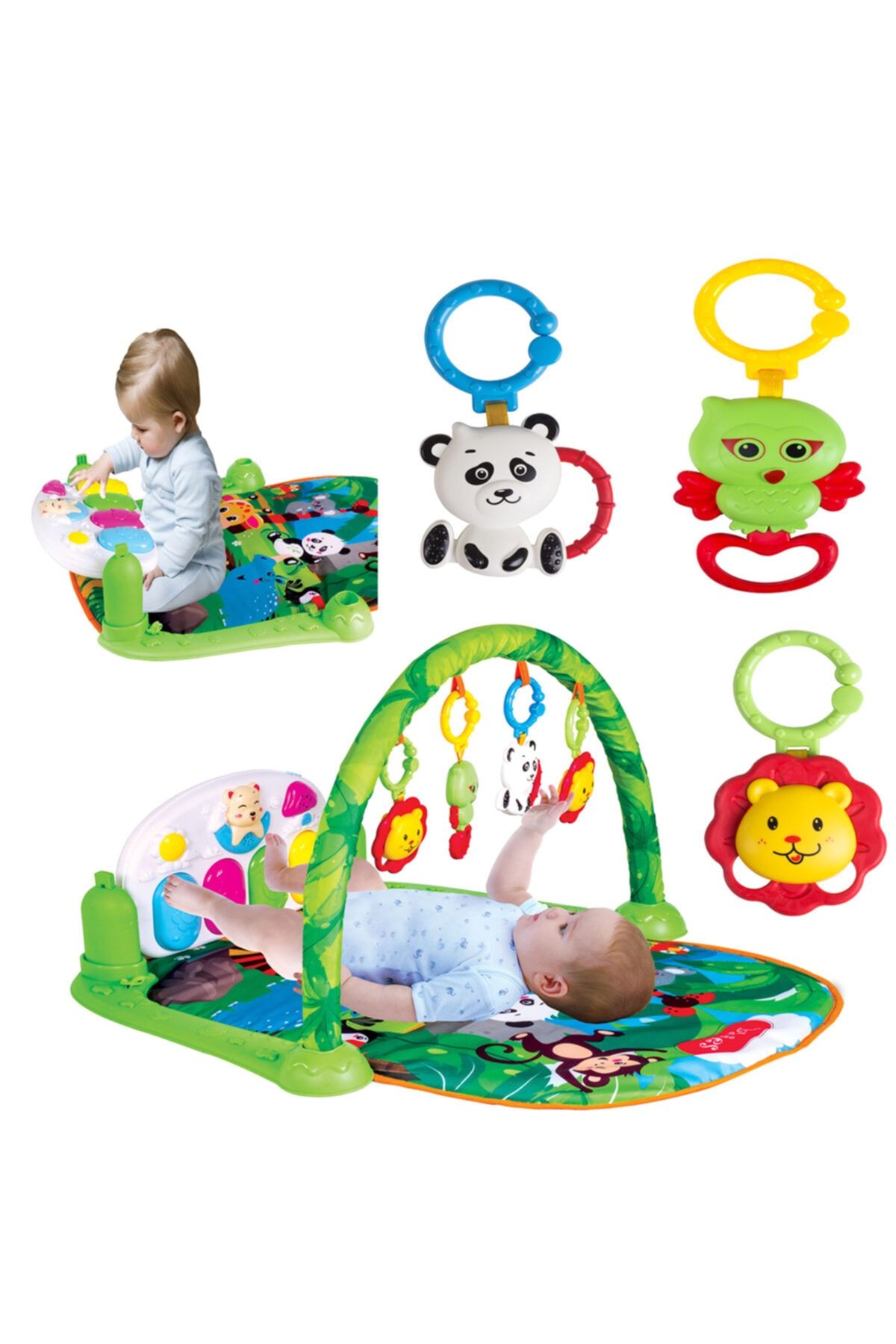 Medska Babies Sevimli Orman Piyanolu Oyun Halısı 5in1