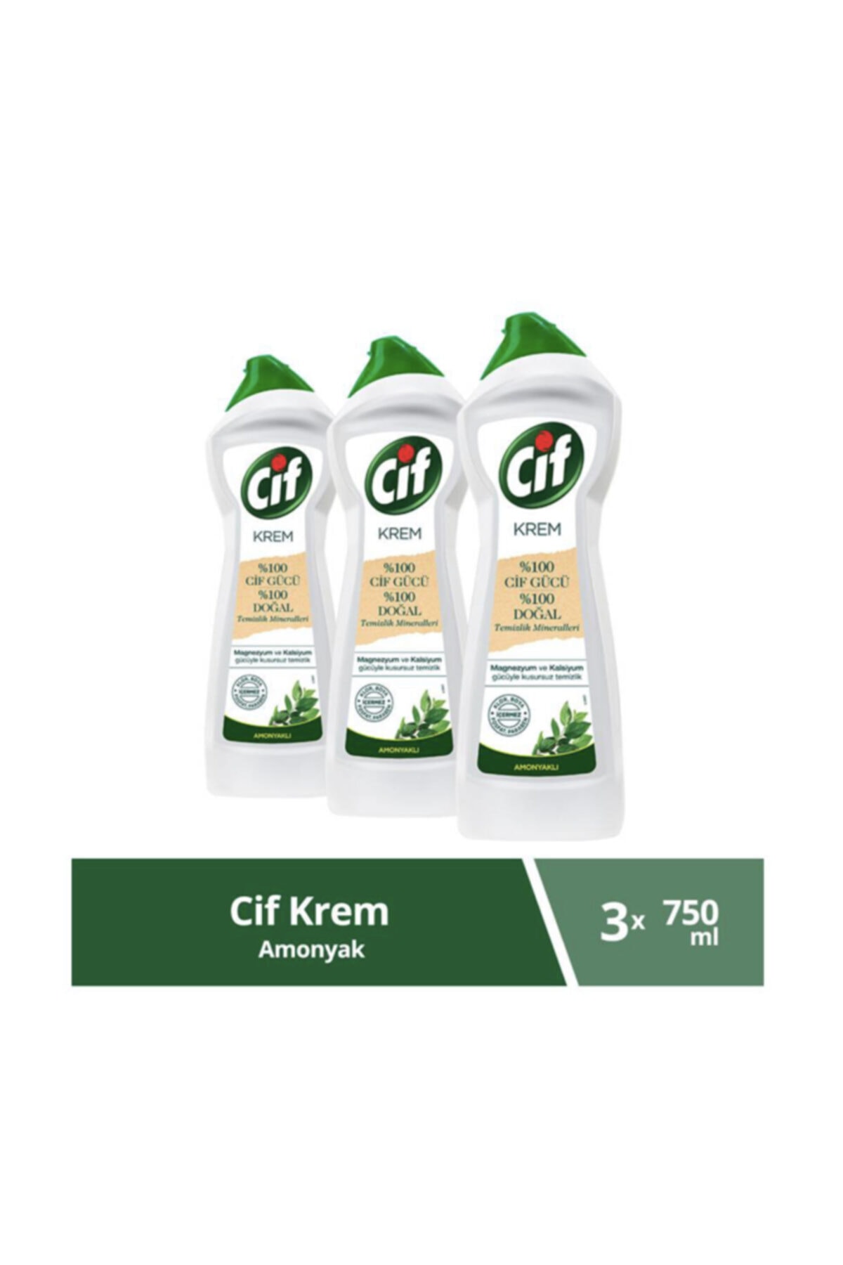 Cif Krem Amonyak 750 ml X 3 Adet