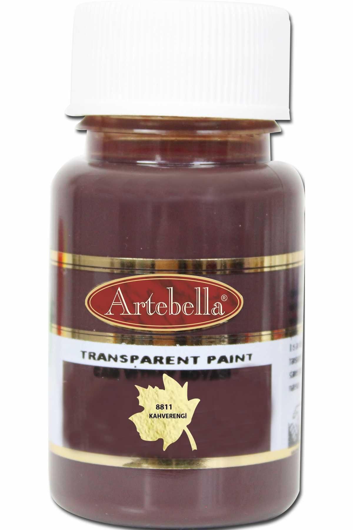 Artebella Transparan Cam Vitray Boyası 881150 Kahverengi 50 cc