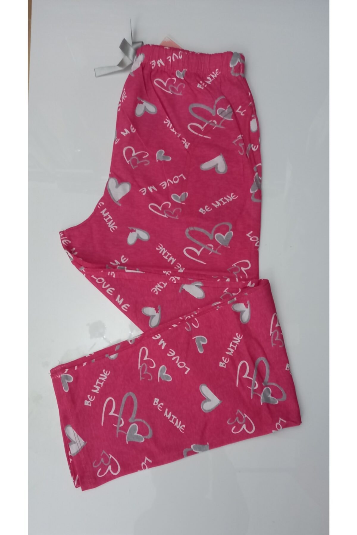 ARCAN Kadın Pembe Kalp Desenli Pijama Altı