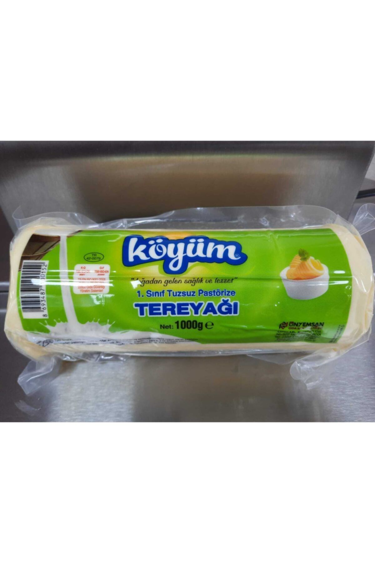 Köylüm 1.sınıf Tuzsuz Pastörize Tereyağı 1000 gr