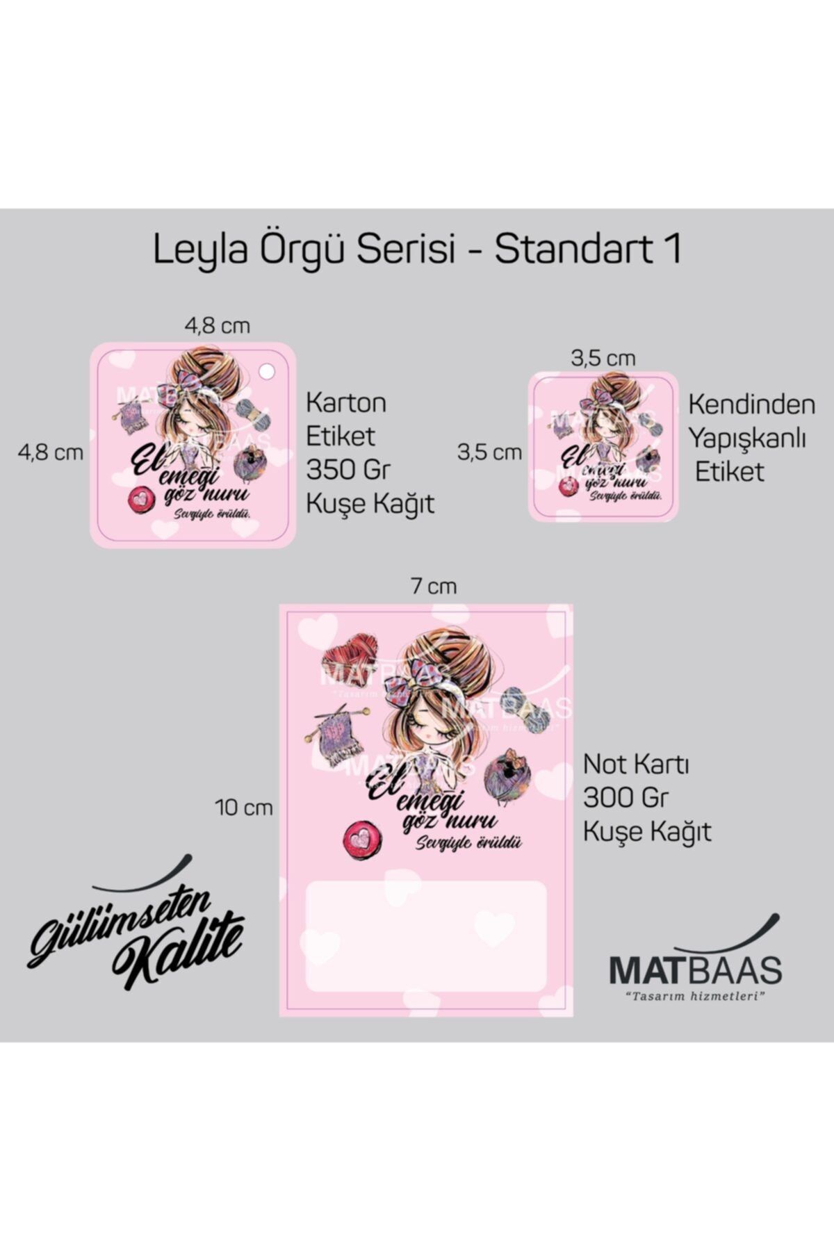 colortouch Leyla Örgü Serisi Standart 1 , Stickerlar Ve Kuse Etiketler