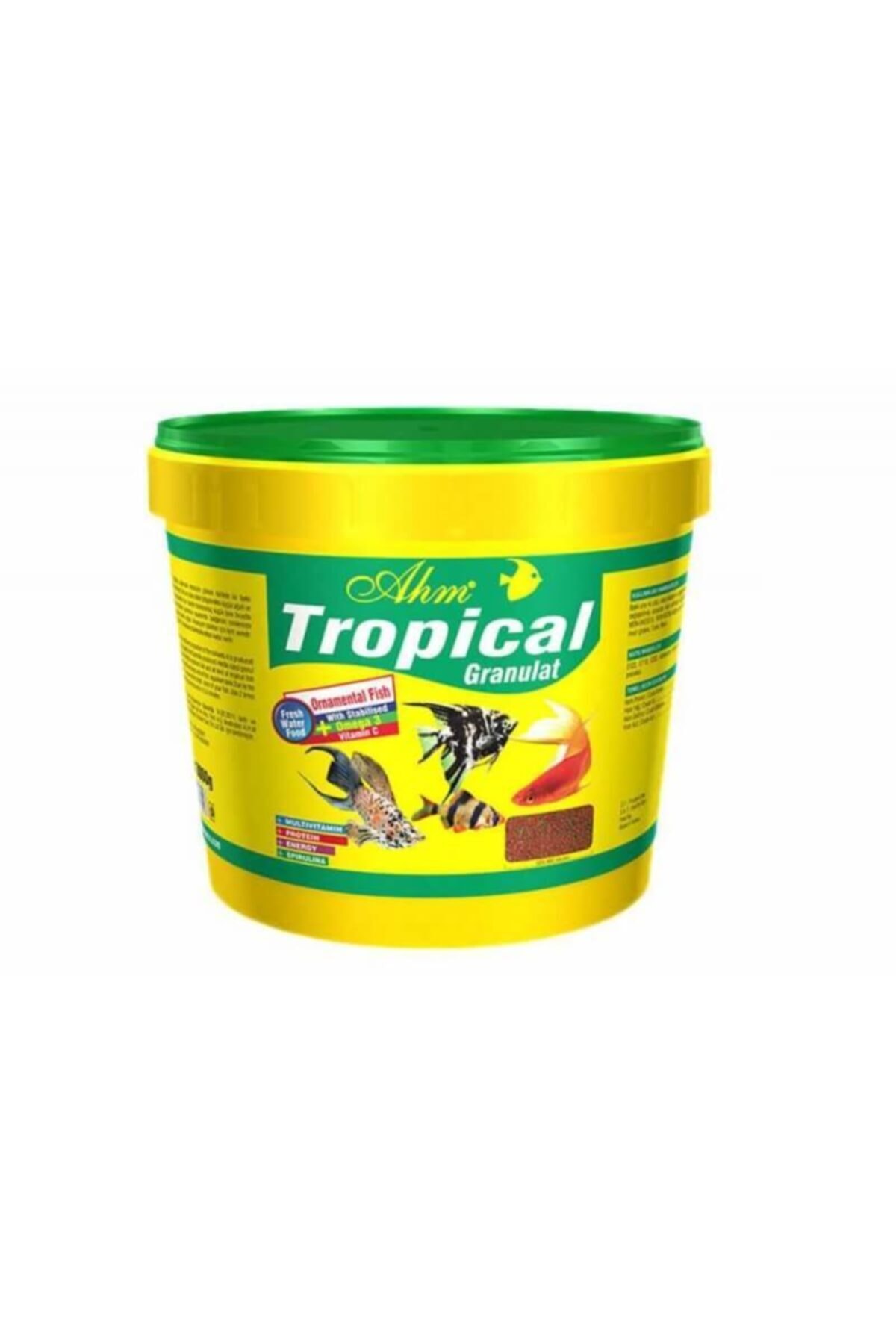 Ahm Tropical Granulat Akvaryum Balık Yemi Kova 3 Kg
