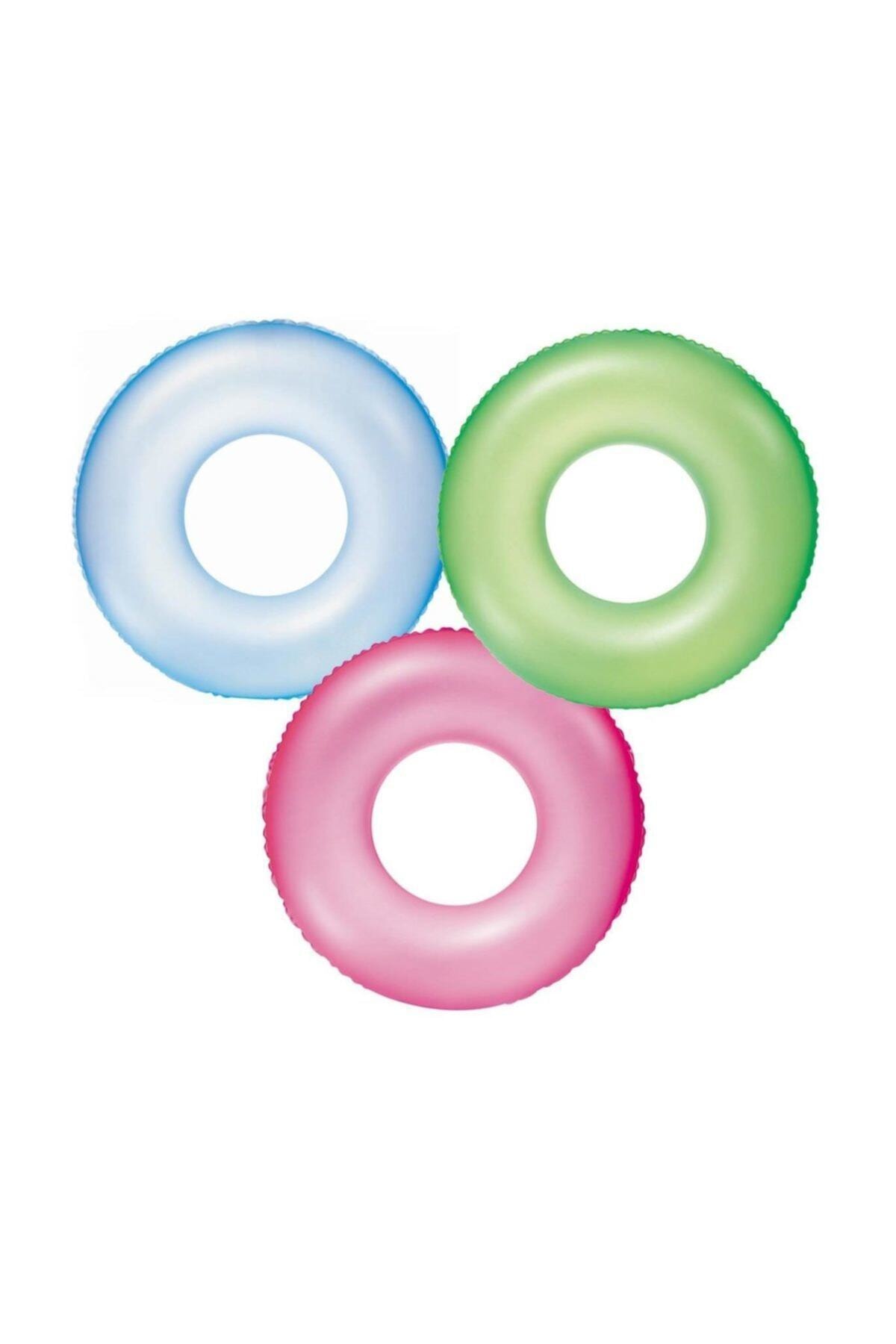 BESTWAY Neon Renkli Parlak Çocuk Simit 76cm 36024